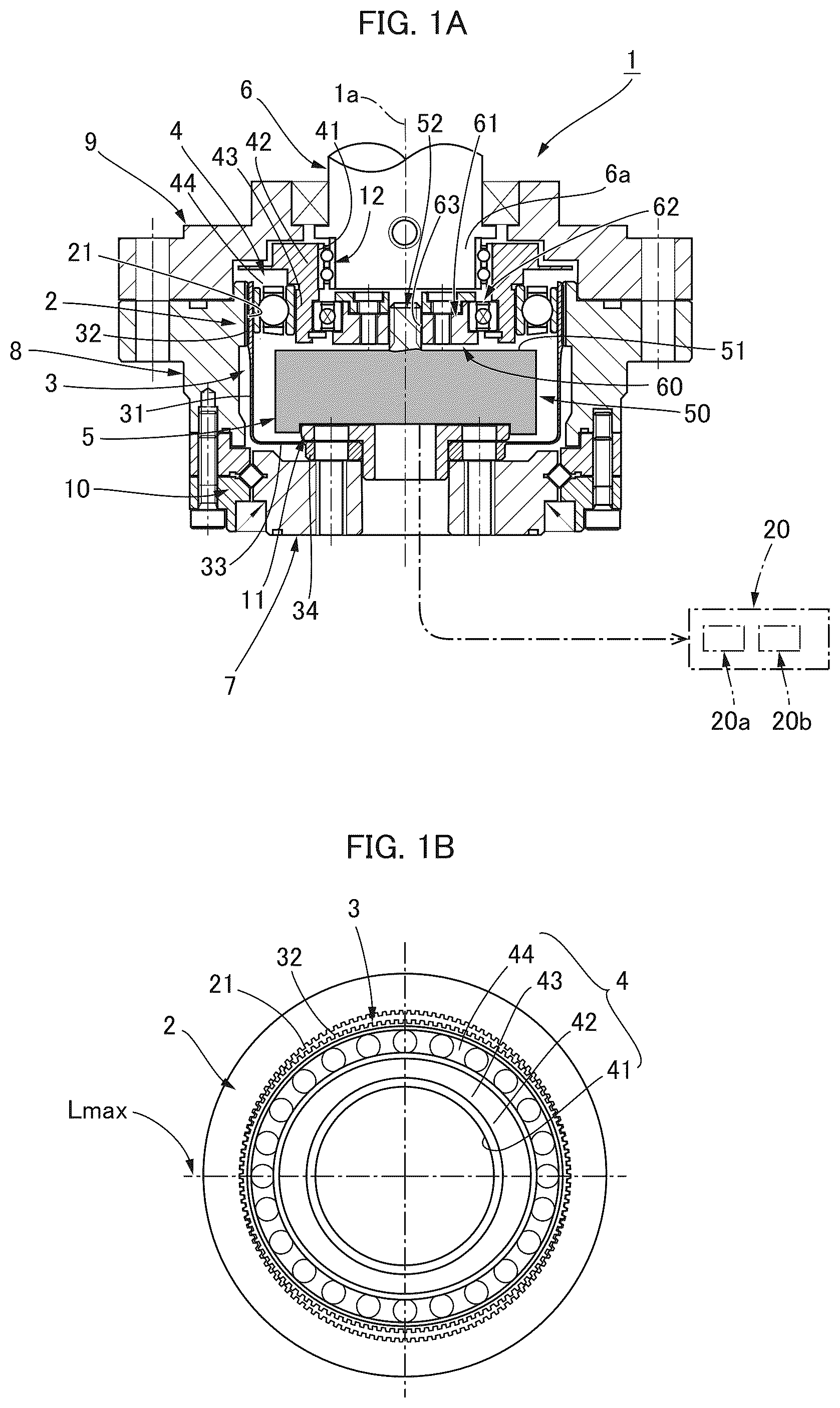 Patent US12326186 Figure 1 – Strain wave gearing and actuator