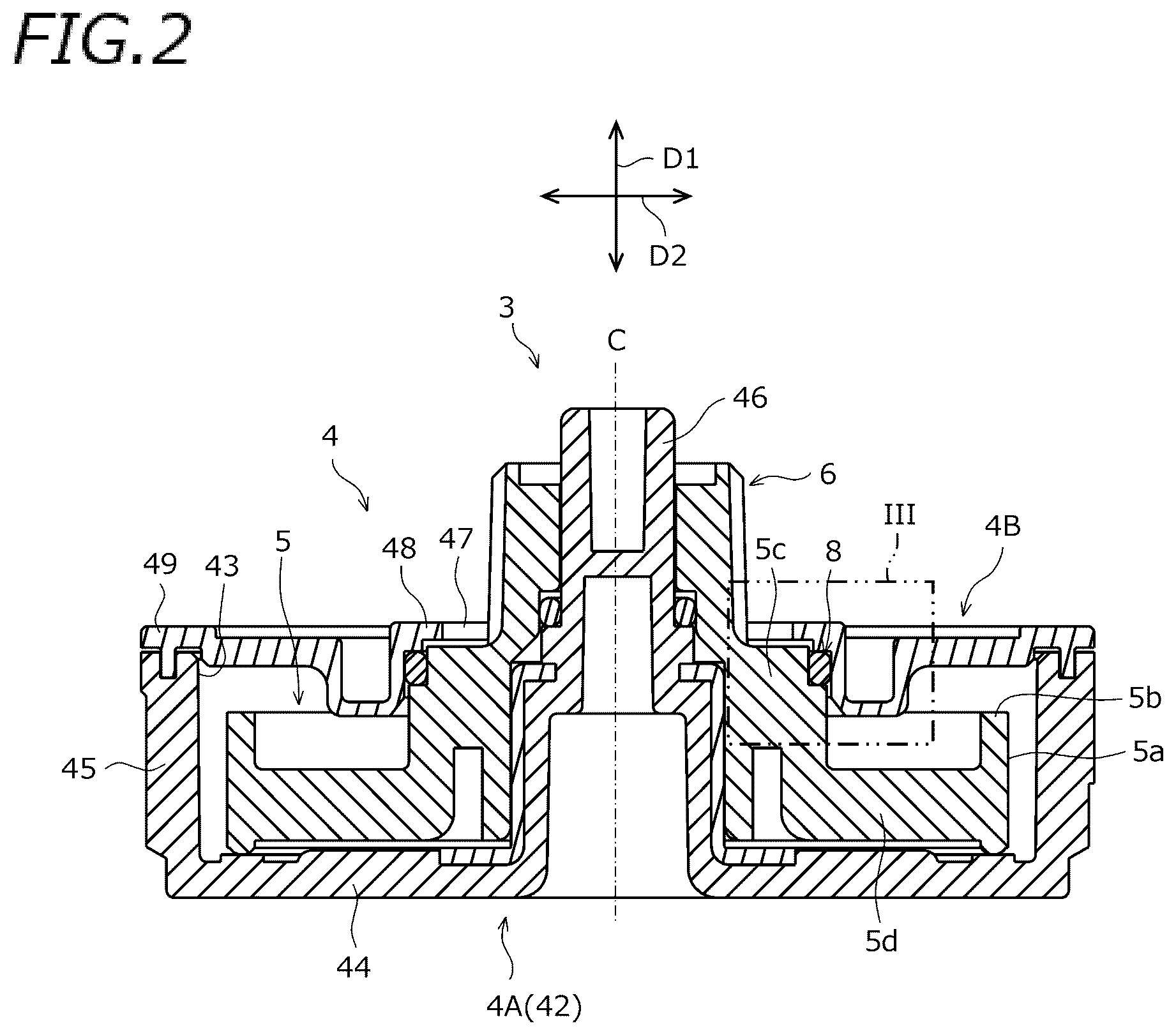 Patent US12326188 Figure 2 – Sliding surface sealing structure, gear box, and motor unit