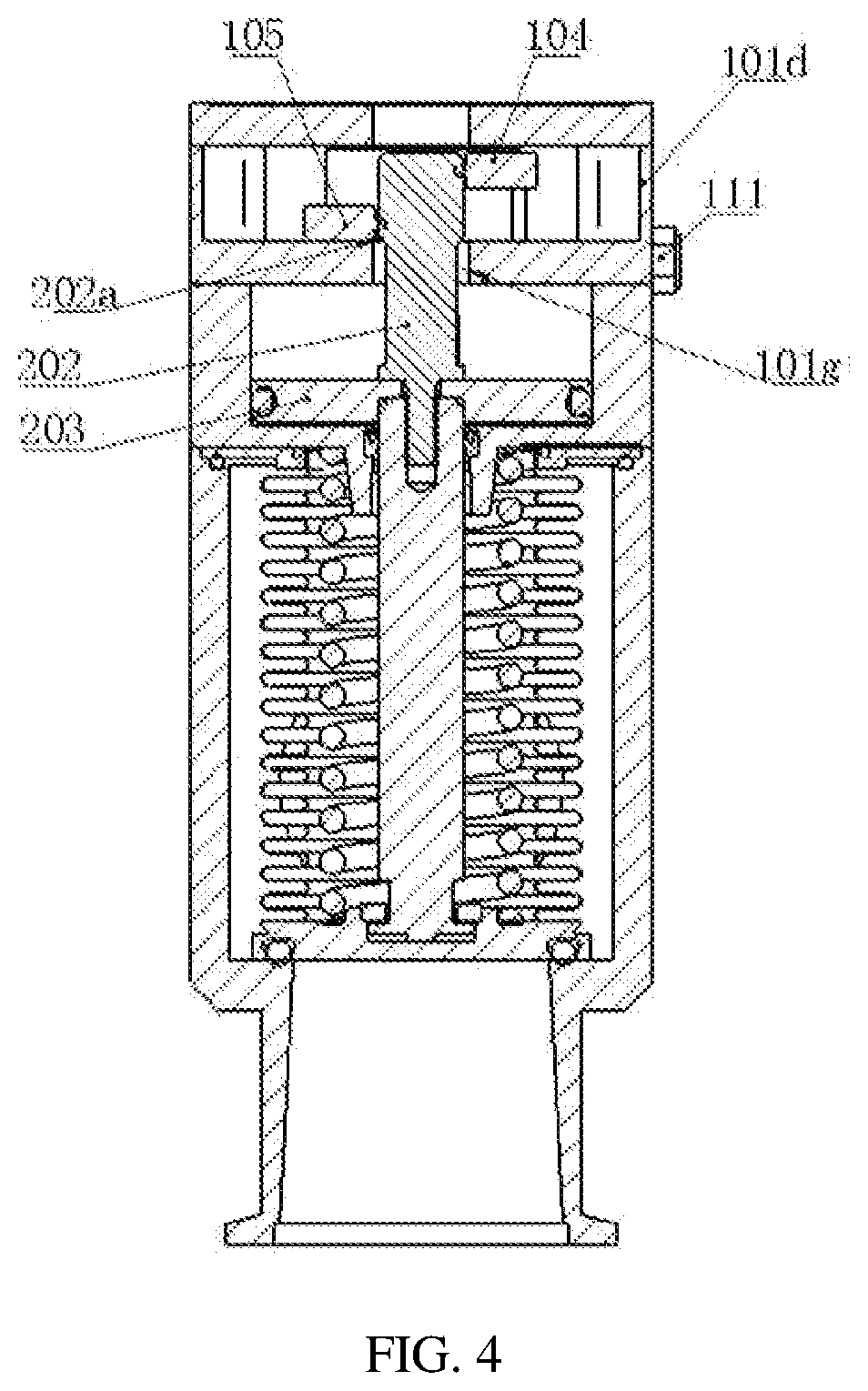 Patent US12326198 Figure 3 – Integration box and pneumatic high vacuum flapper valve