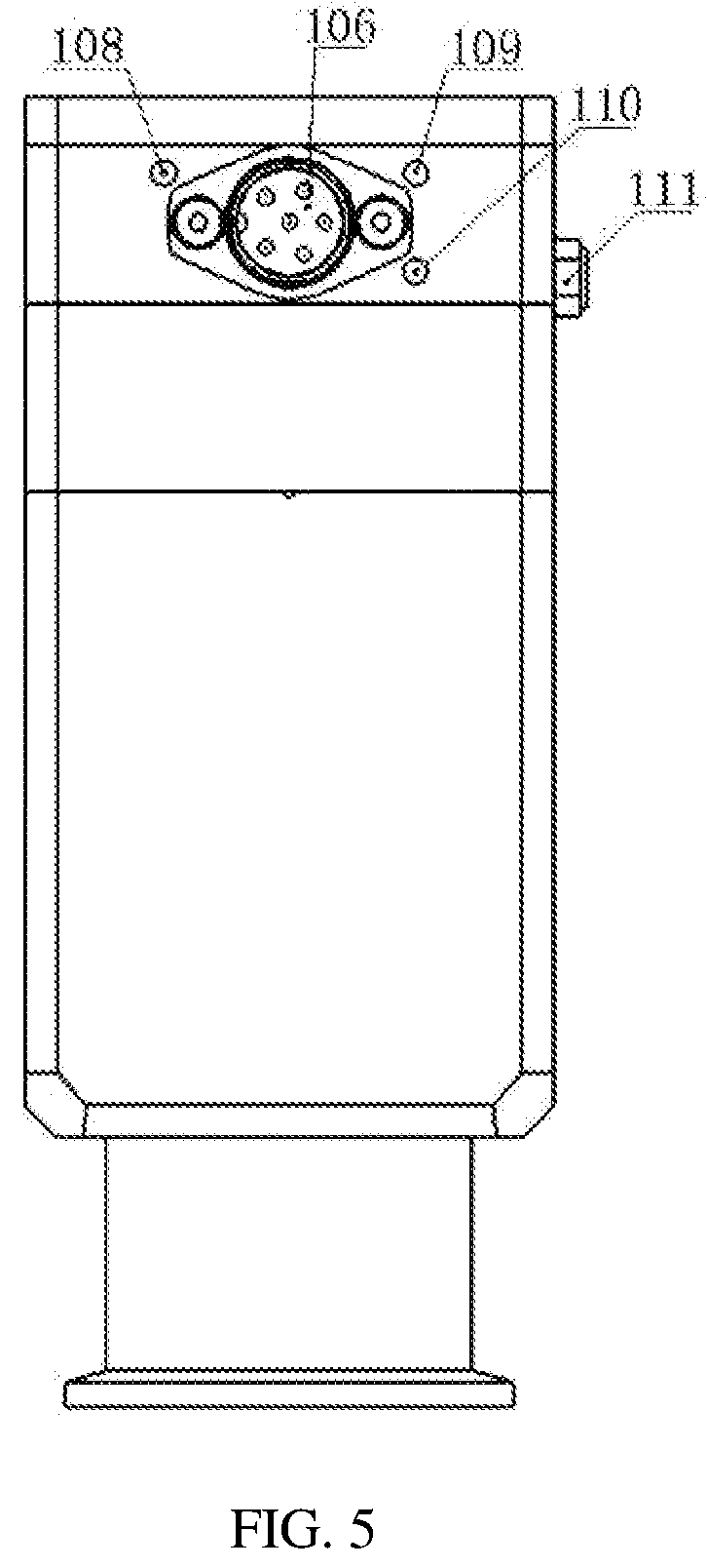 Patent US12326198 Figure 4 – Integration box and pneumatic high vacuum flapper valve