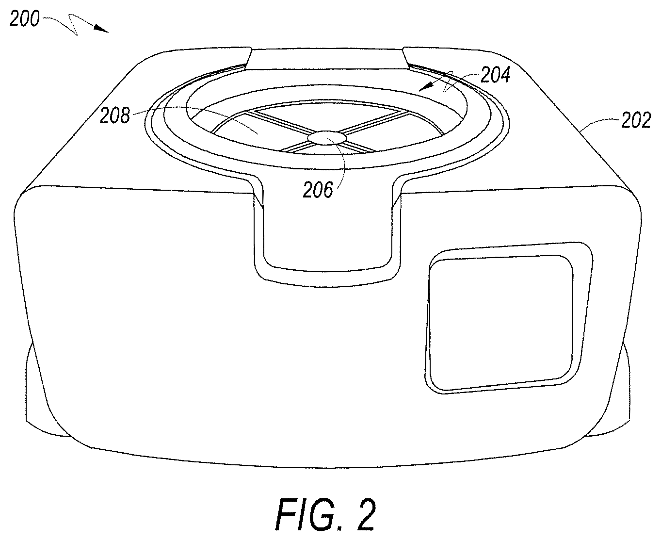 Patent US12326200 Figure 2 – Centrifugal cassette with molded insertable valves