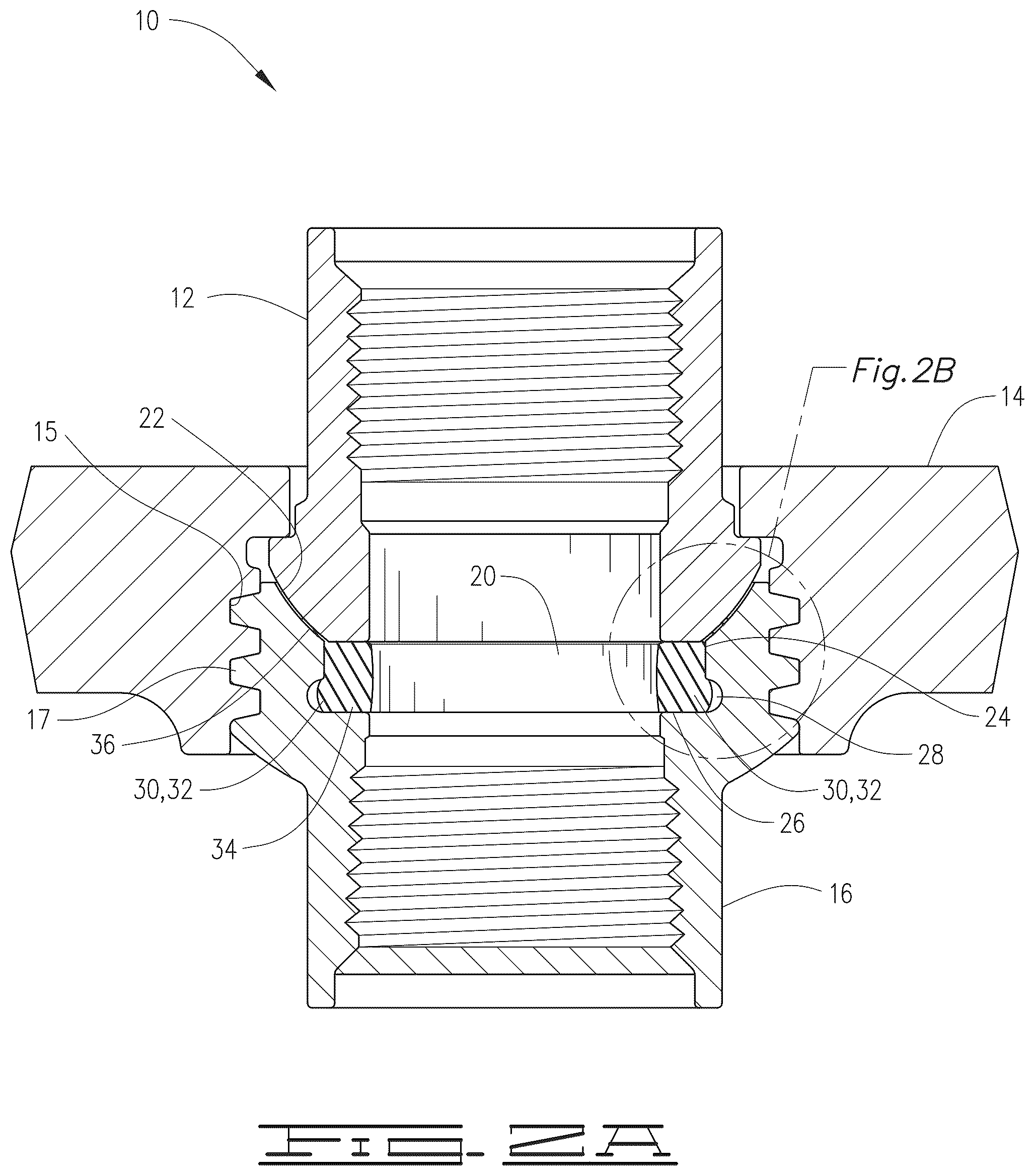 Patent US12326204 Figure 2 – Hammer union