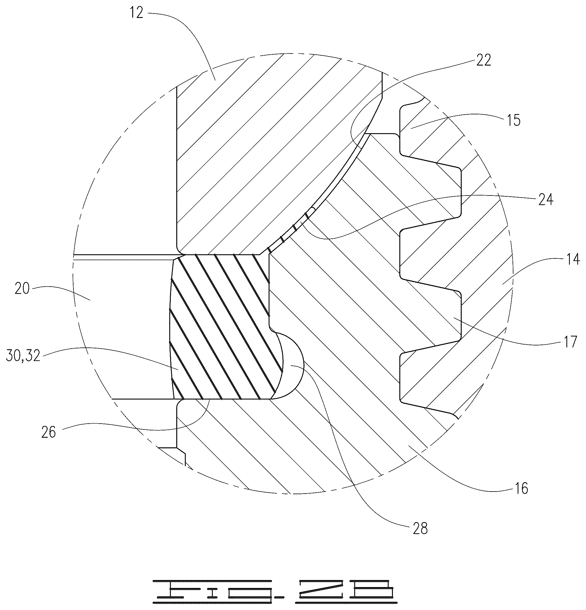 Patent US12326204 Figure 3 – Hammer union