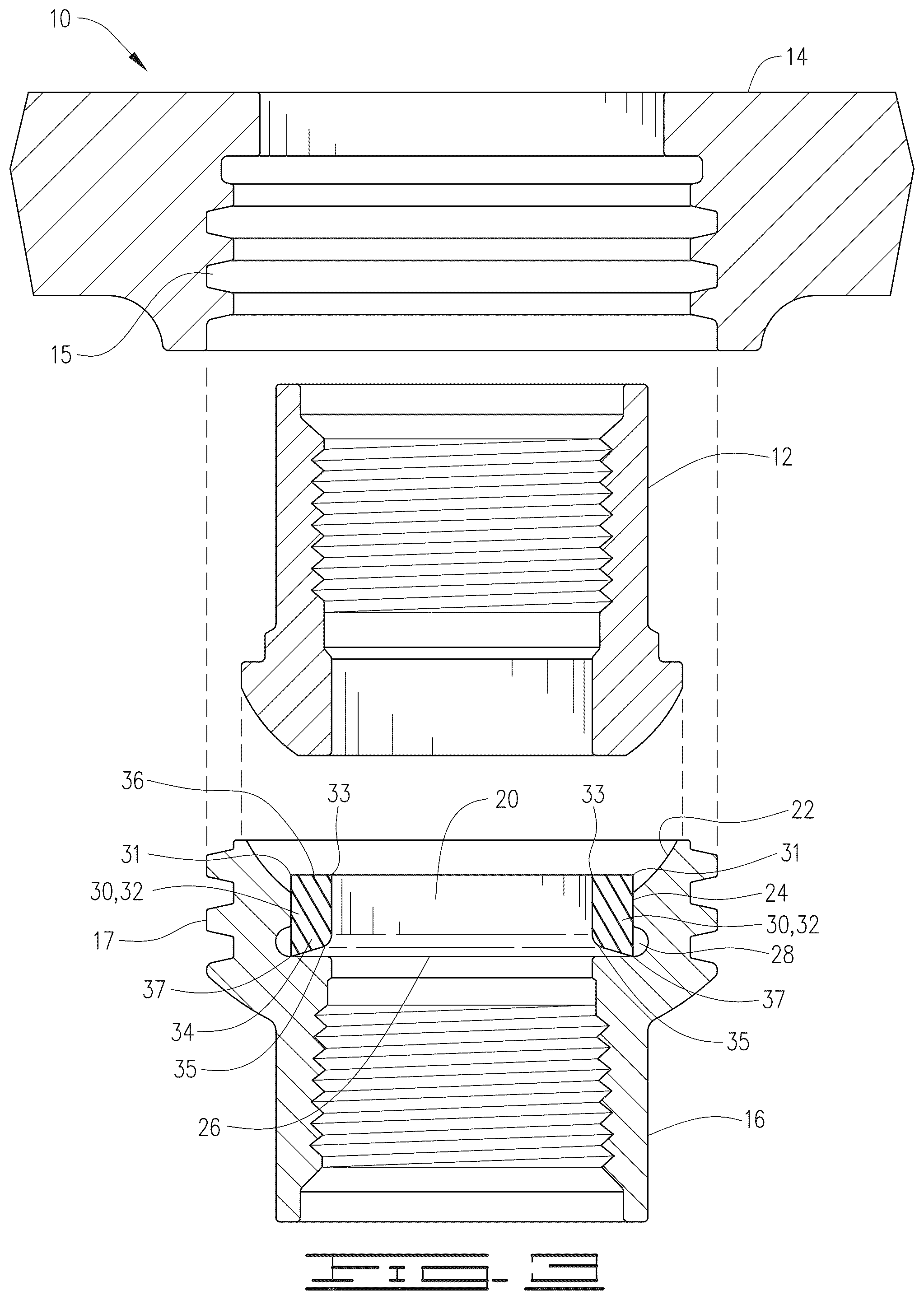 Patent US12326204 Figure 4 – Hammer union