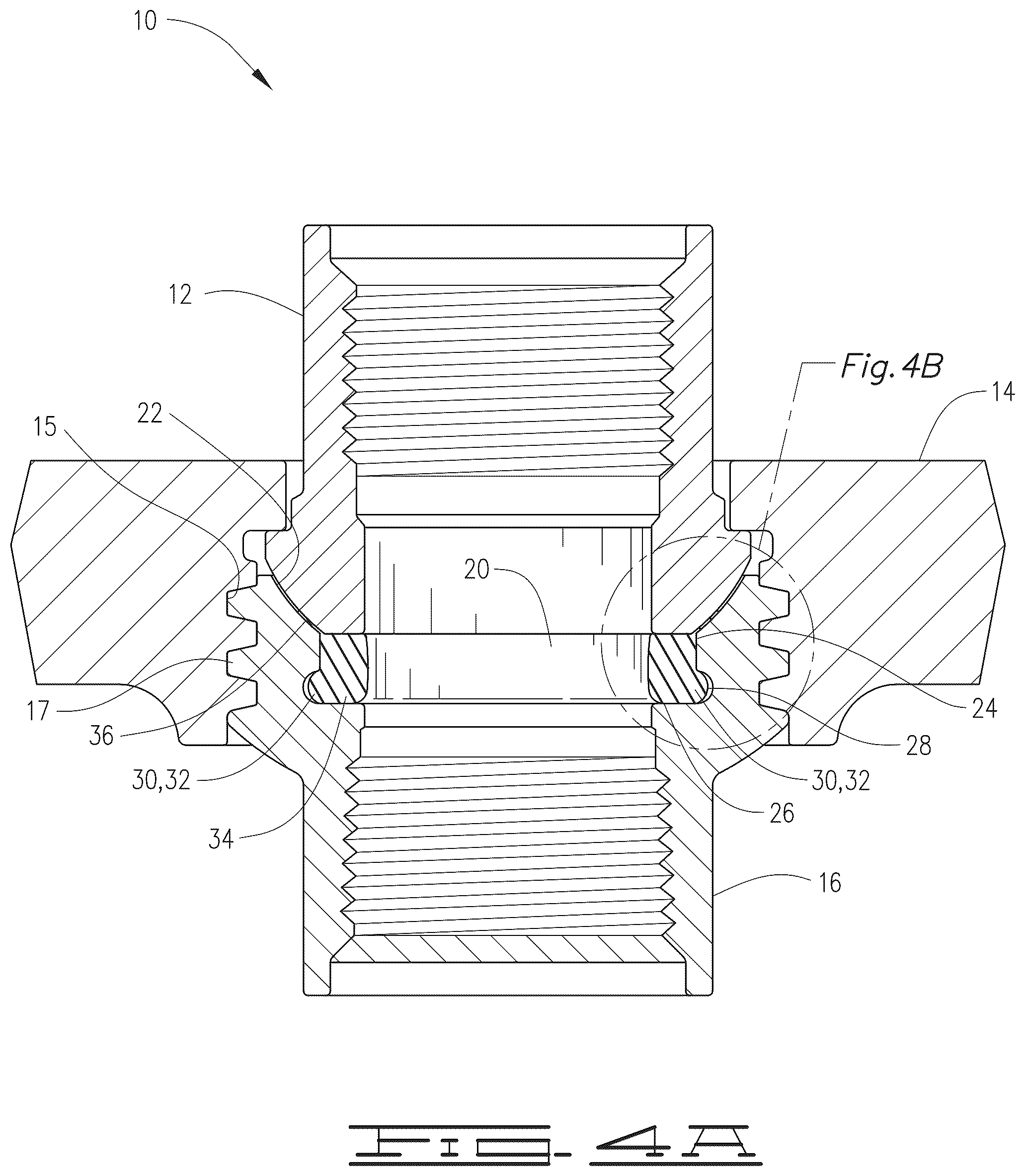 Patent US12326204 Figure 5 – Hammer union