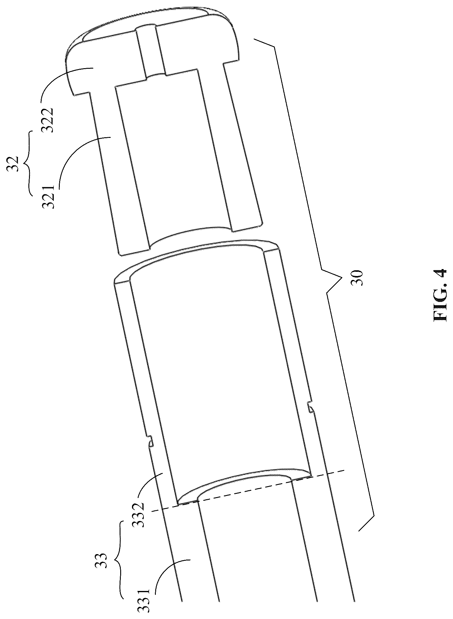 Patent US12326205 Figure 4 – Pipeline, pipeline connector, and liquid chromatography system