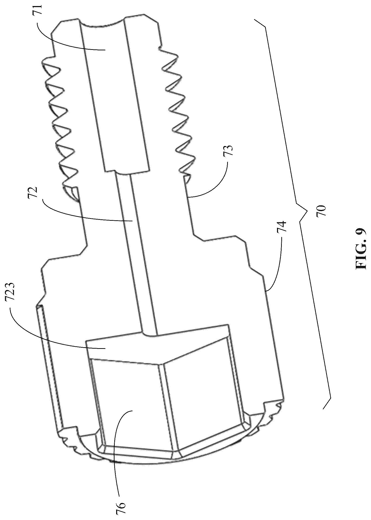 Patent US12326205 Figure 9 – Pipeline, pipeline connector, and liquid chromatography system