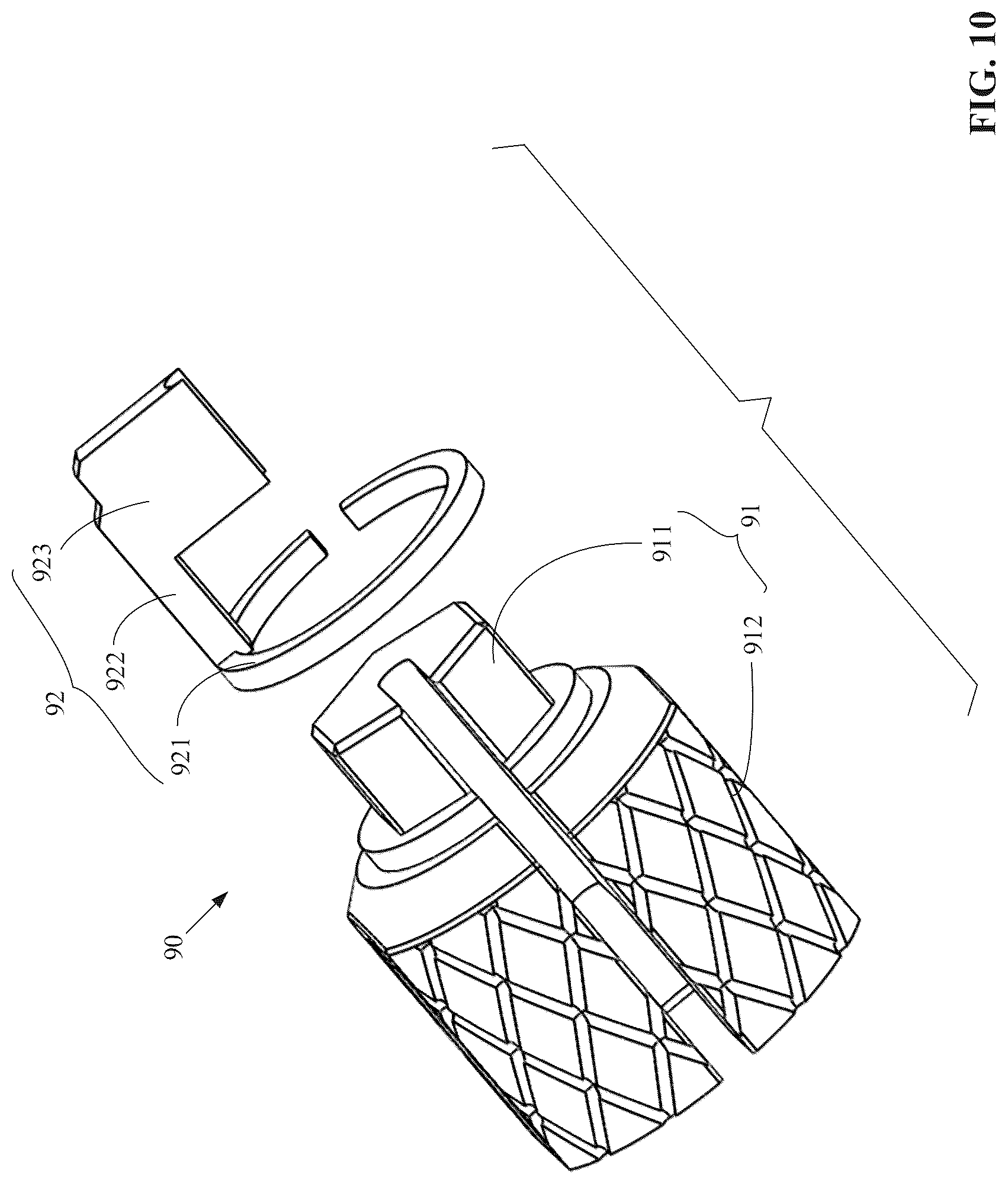 Patent US12326205 Figure 10 – Pipeline, pipeline connector, and liquid chromatography system
