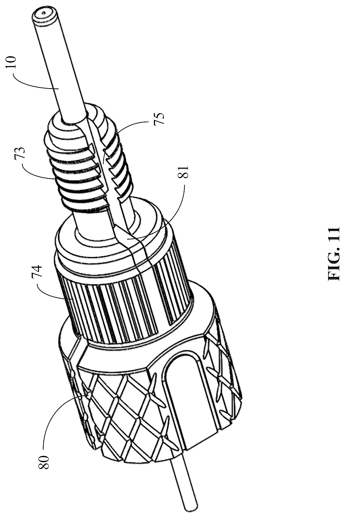 Patent US12326205 Figure 11 – Pipeline, pipeline connector, and liquid chromatography system