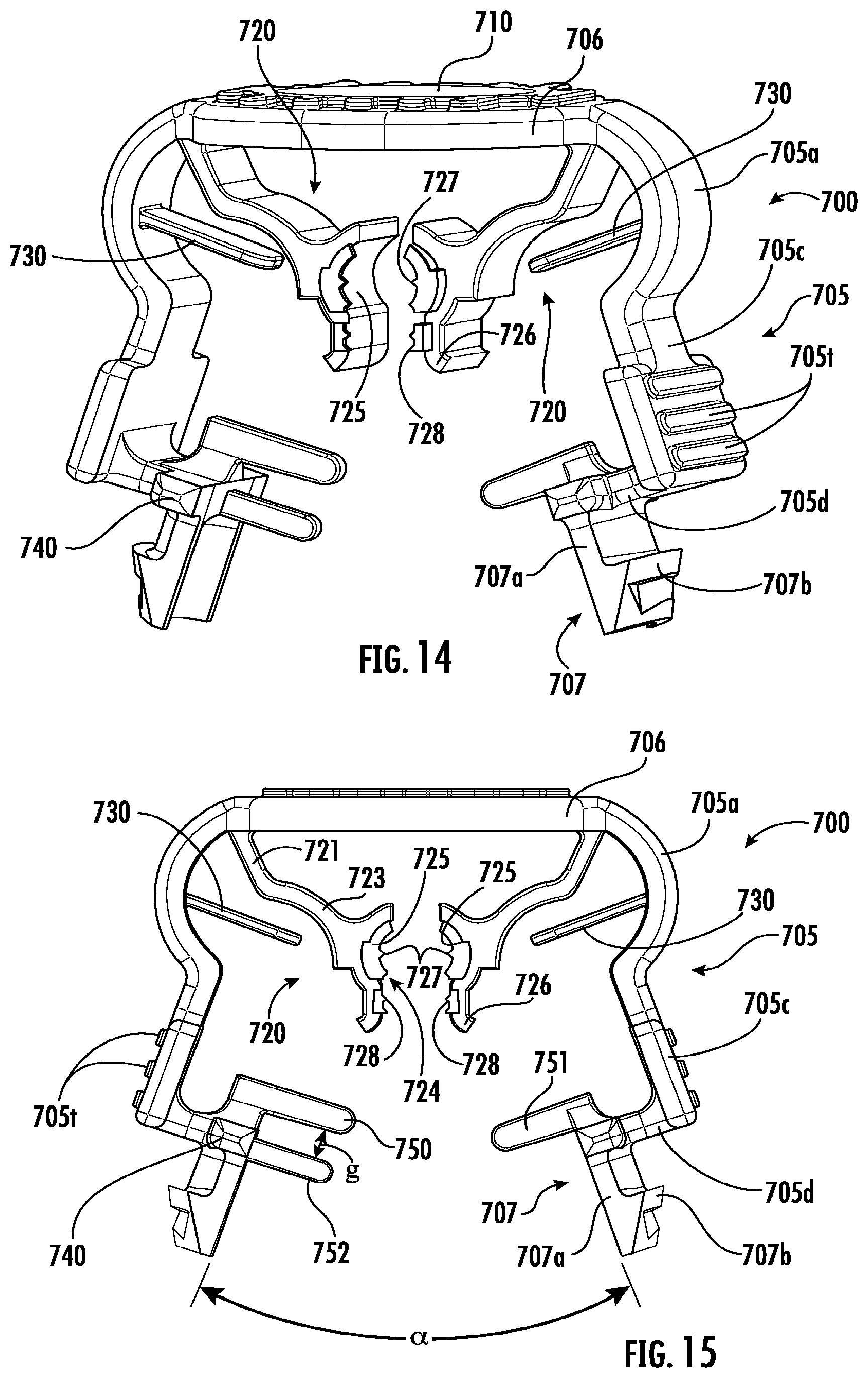 Patent US12326207 Figure 6 – Cable hanger with tying section and stabilizing members