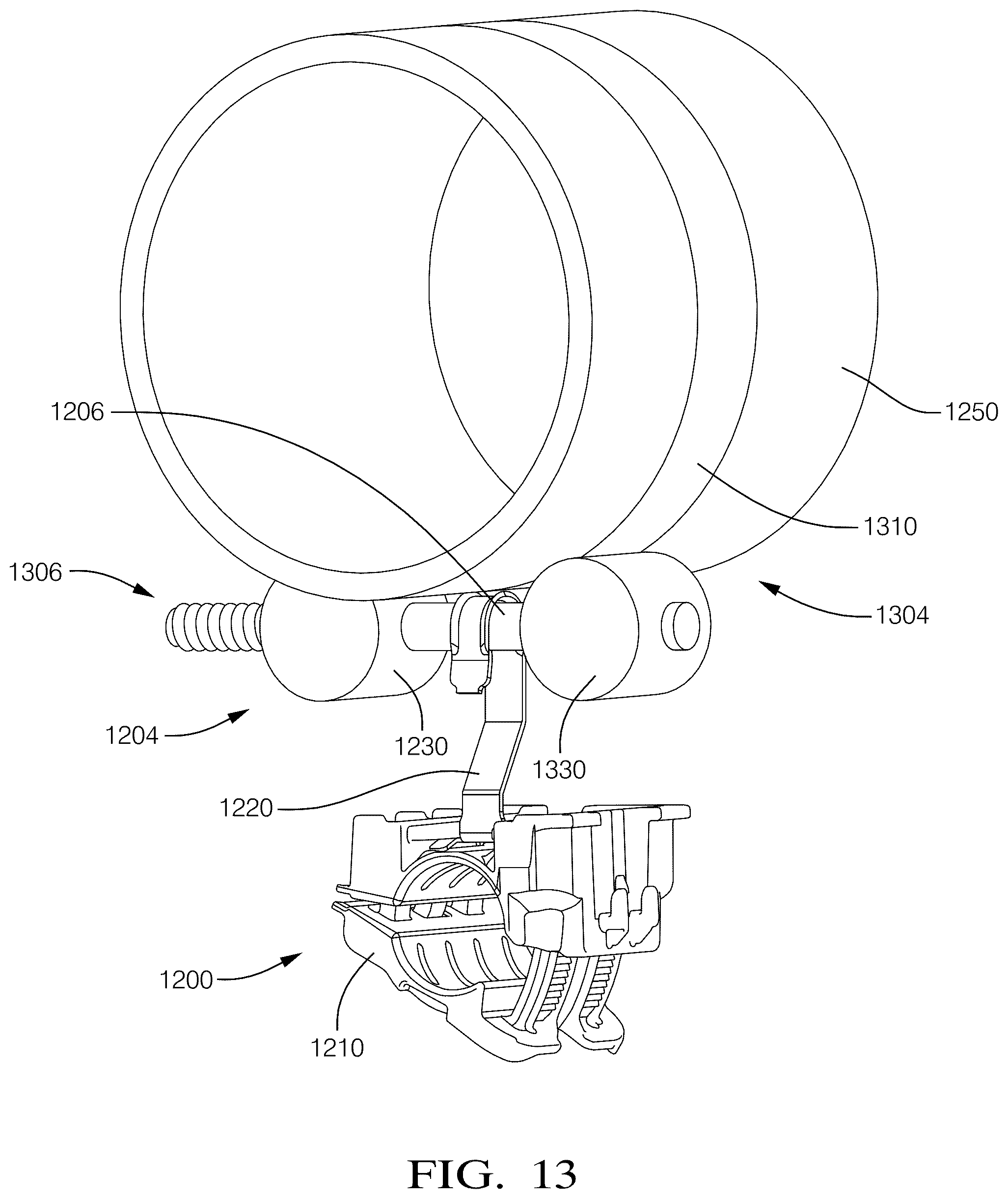 Patent US12326210 Figure 7 – Quick attach clamp