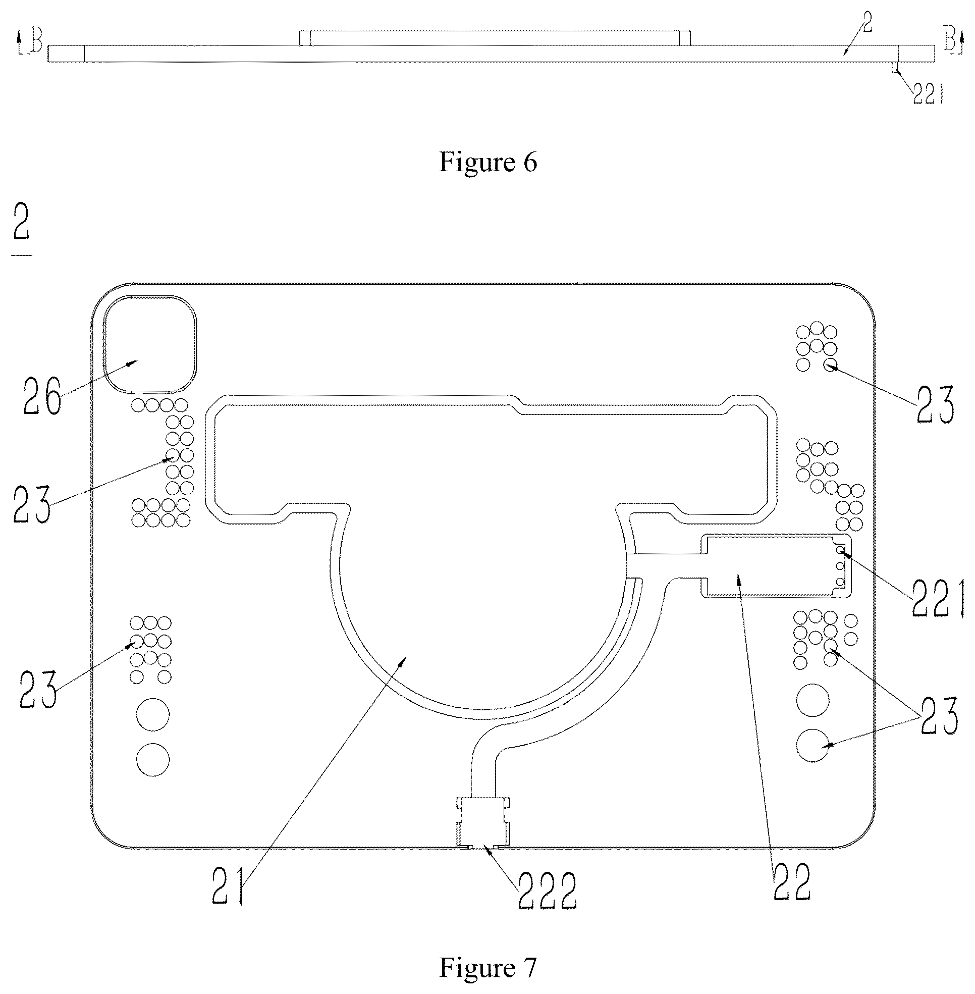 Patent US12326215 Figure 5 – Tablet stand