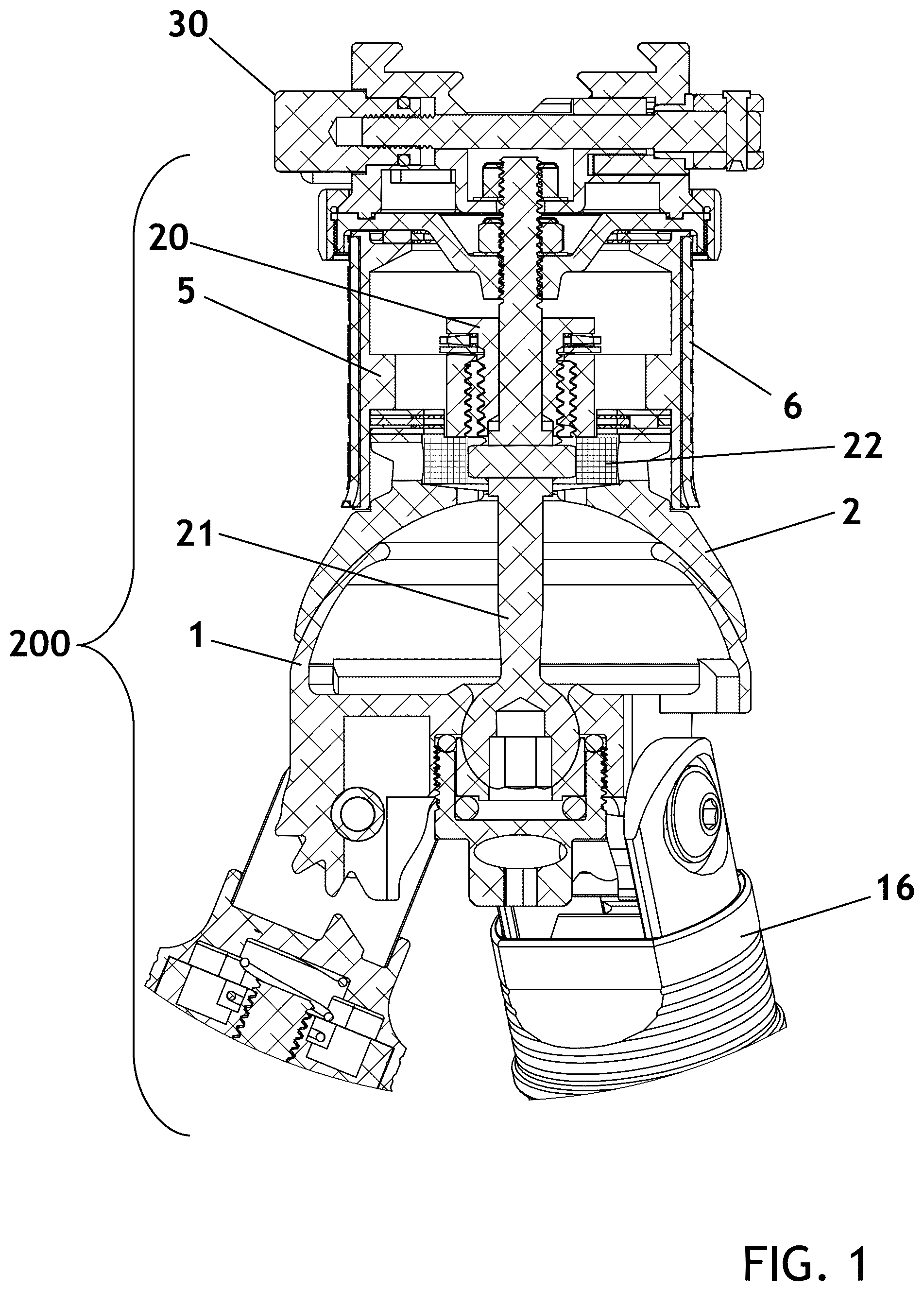 Patent US12326216 — Dome-top tripod system — Figure 1