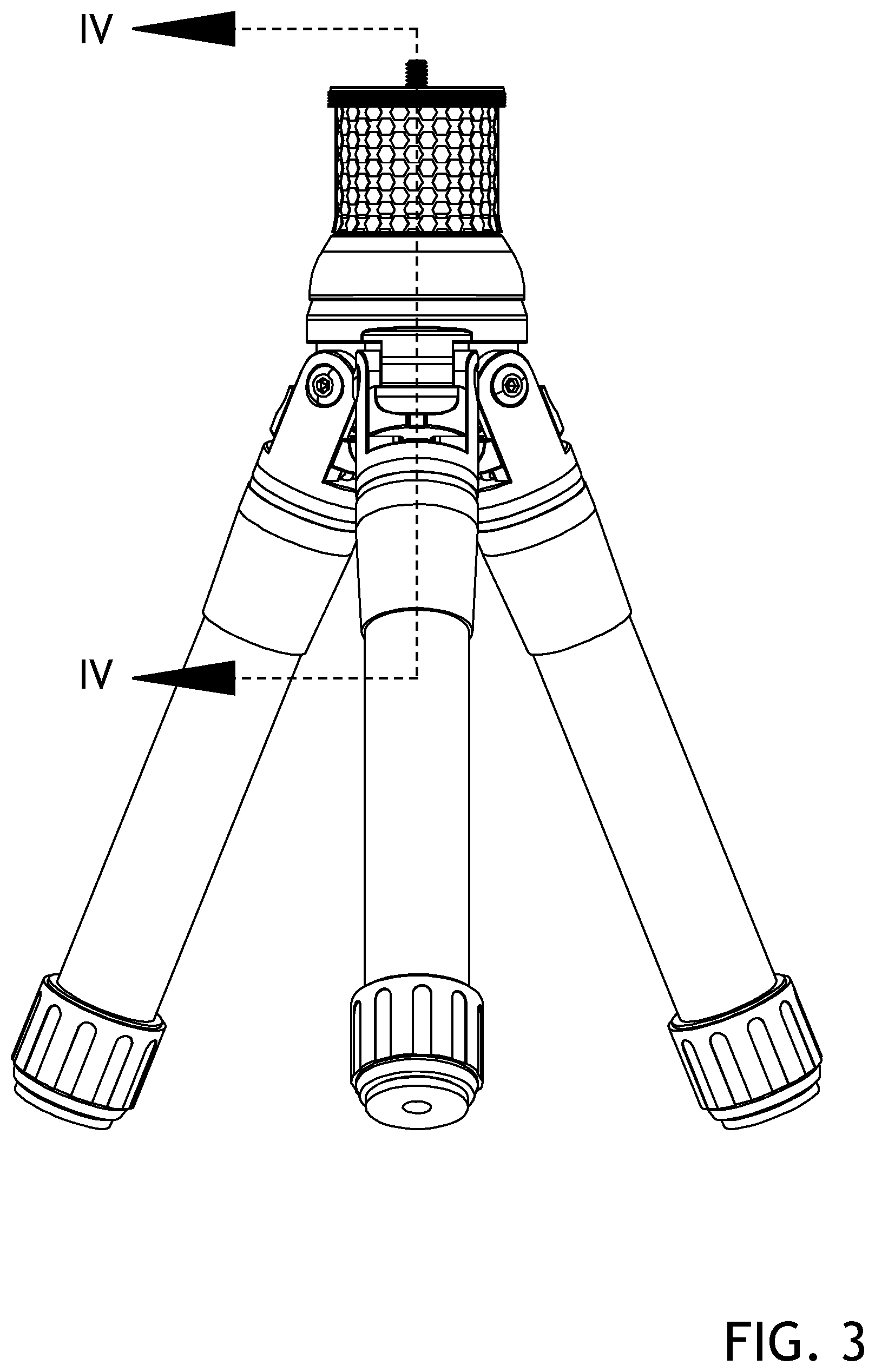 Patent US12326216 Figure 3 – Dome-top tripod system