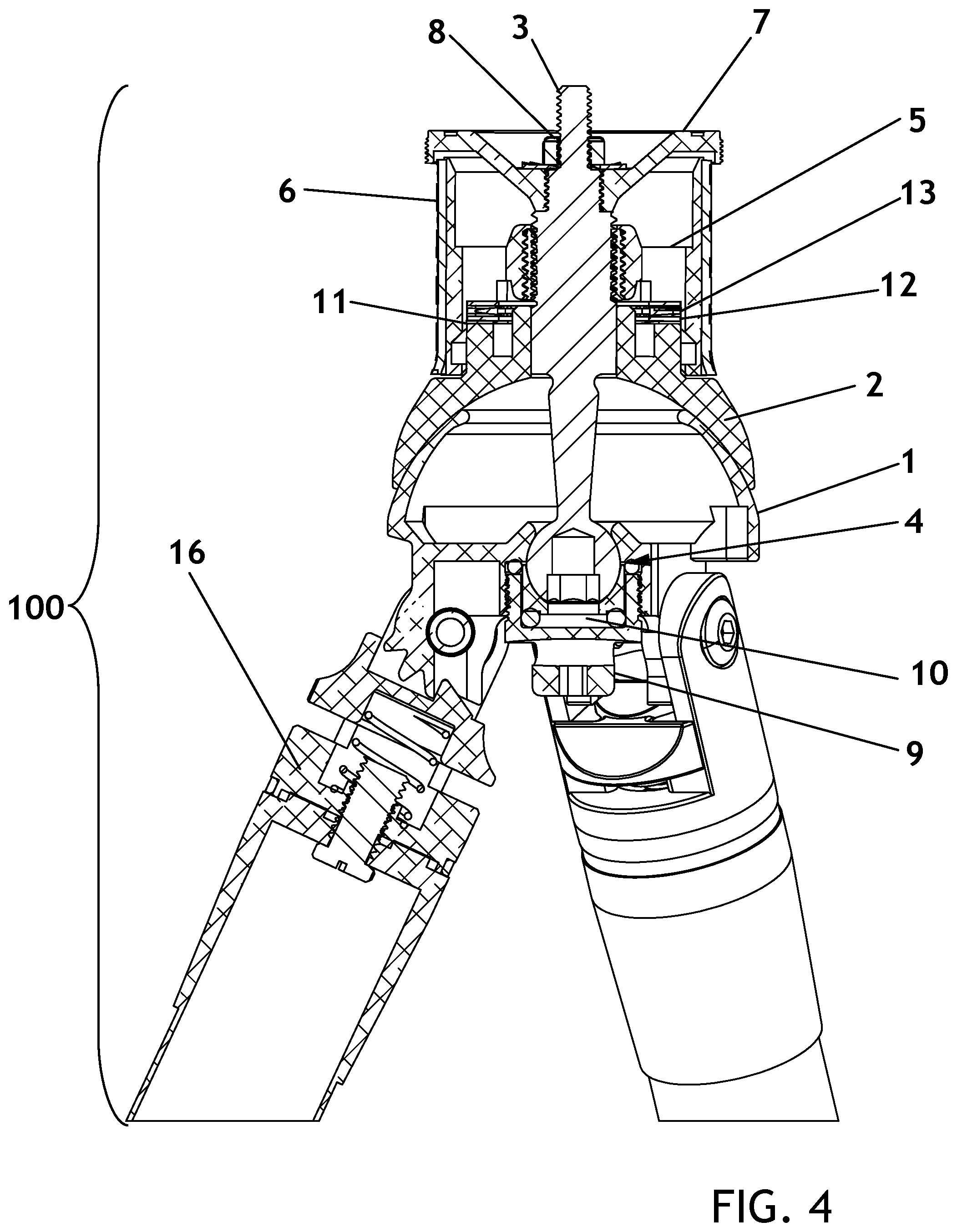 Patent US12326216 Figure 4 – Dome-top tripod system