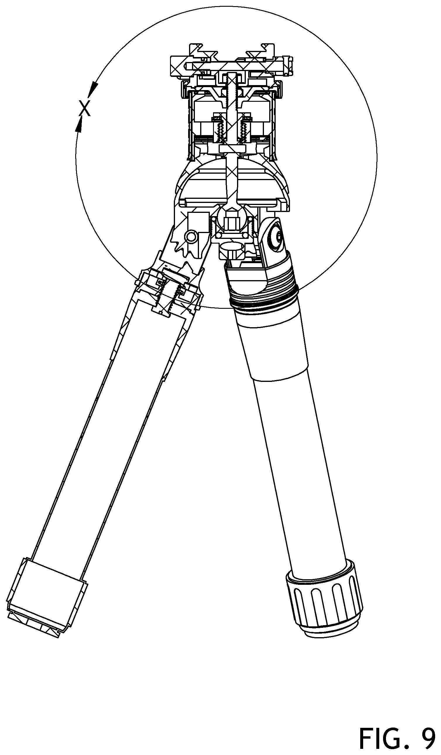 Patent US12326216 Figure 9 – Dome-top tripod system
