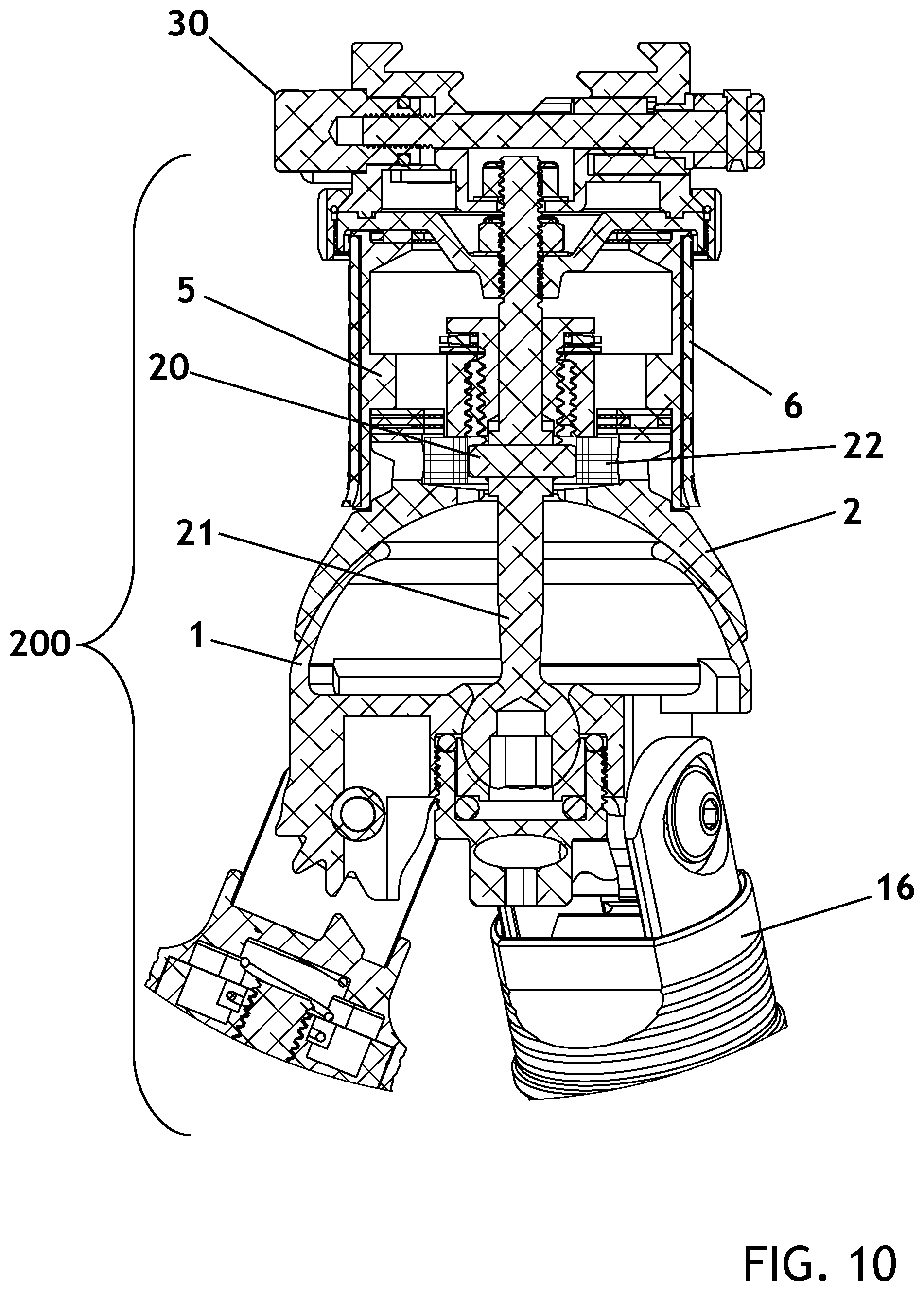 Patent US12326216 Figure 10 – Dome-top tripod system