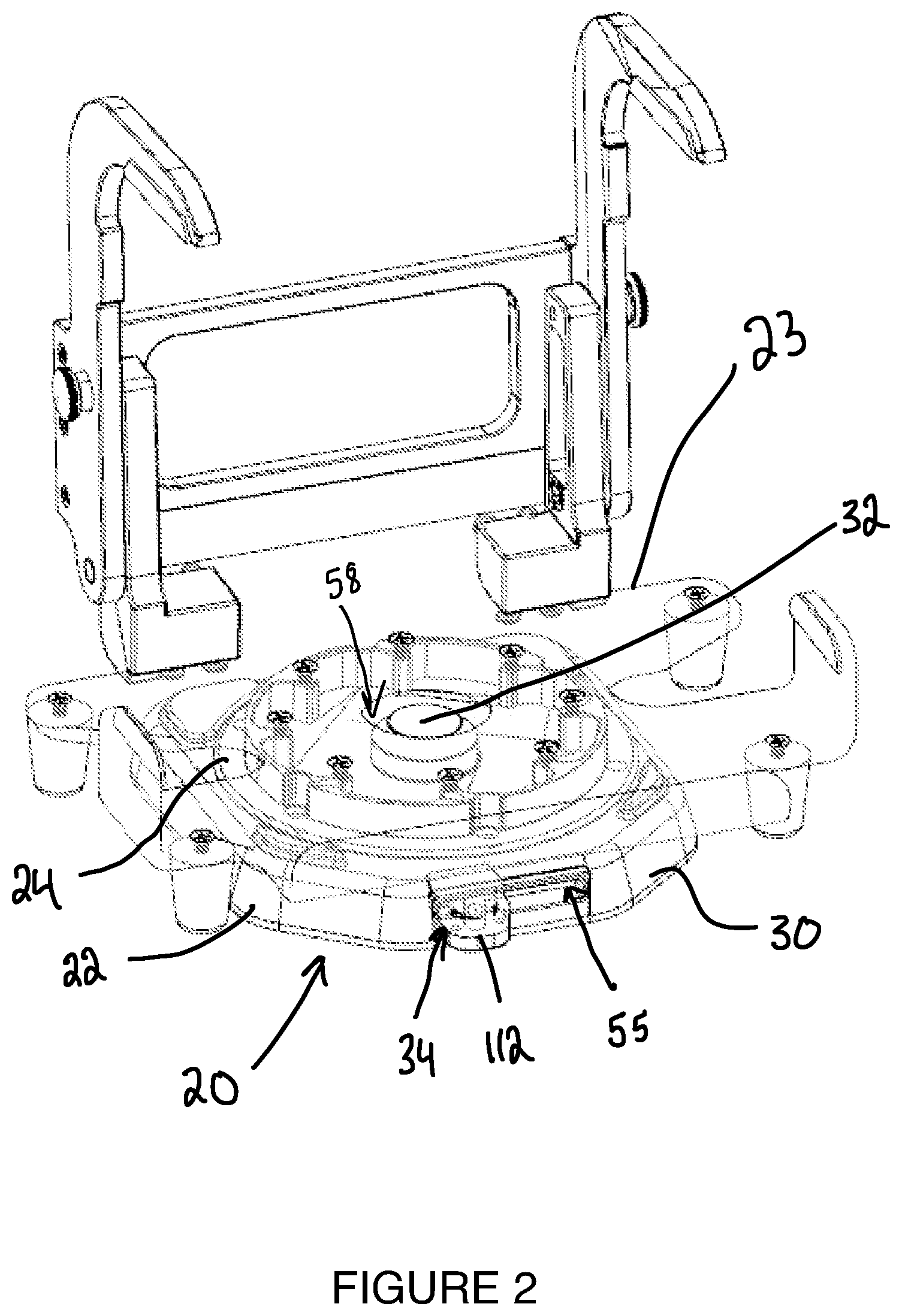 Patent US12326218 Figure 2 – Coupling device and base member for coupling device