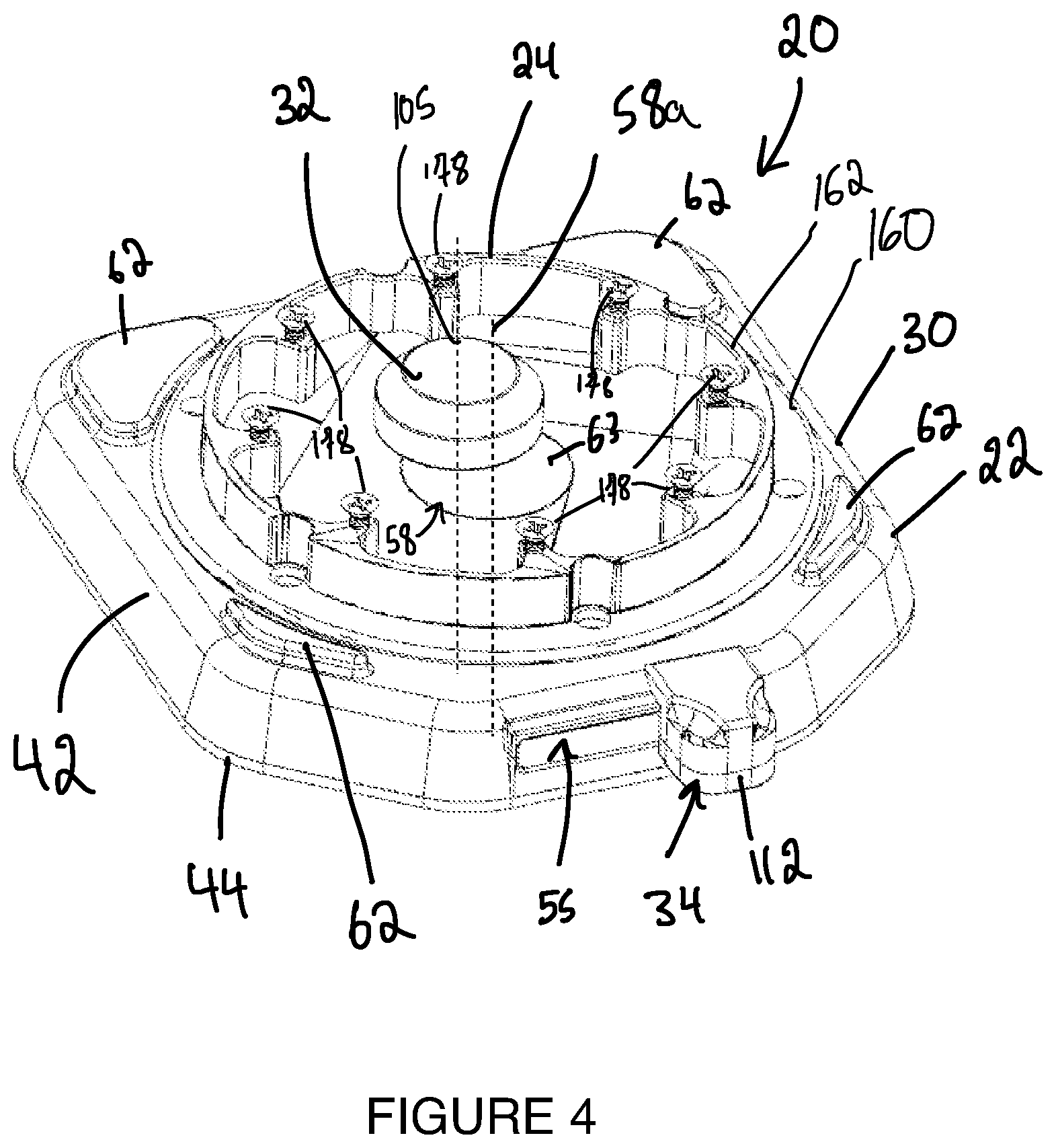 Patent US12326218 Figure 4 – Coupling device and base member for coupling device