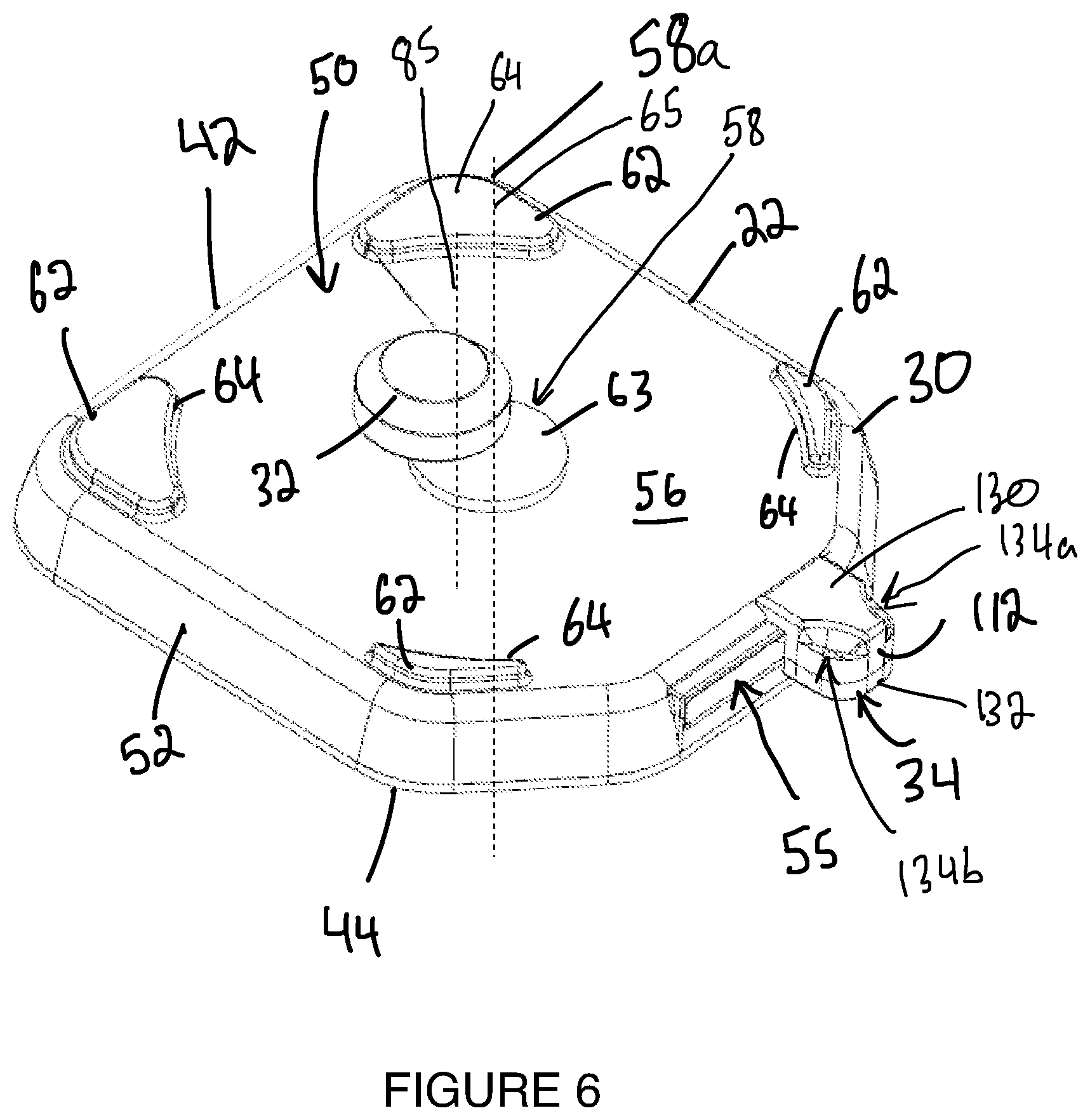 Patent US12326218 Figure 6 – Coupling device and base member for coupling device