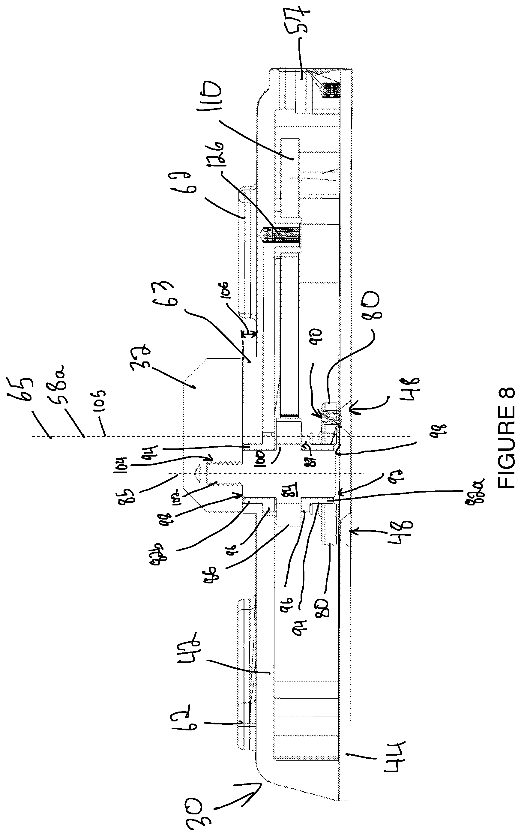 Patent US12326218 Figure 8 – Coupling device and base member for coupling device