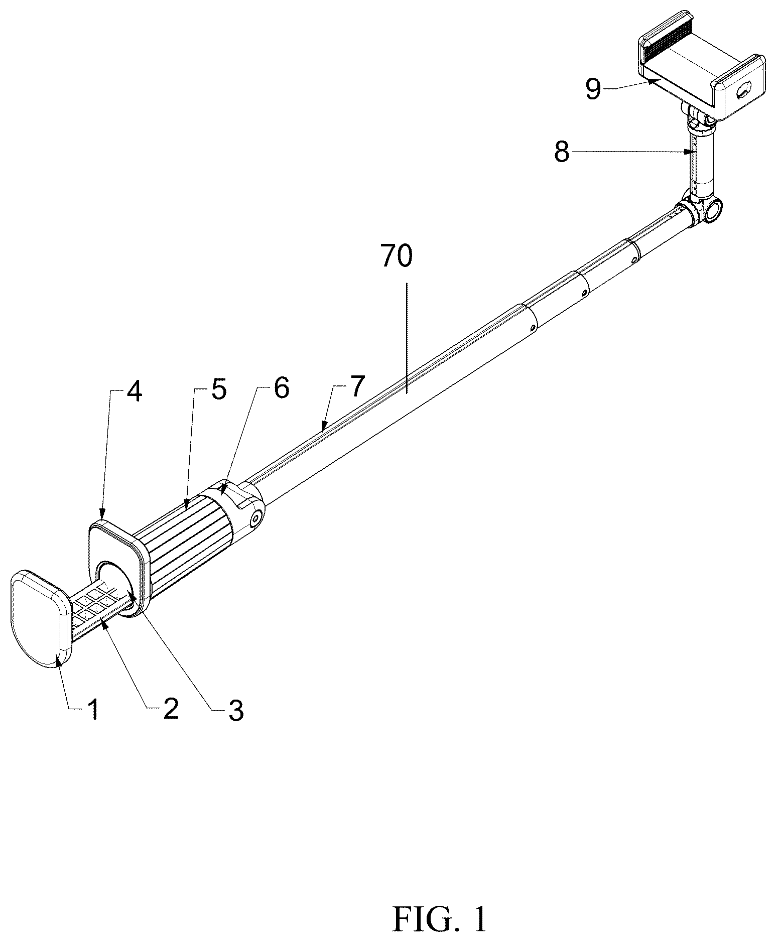 Patent US12326219 Figure 1 – Mobile device support