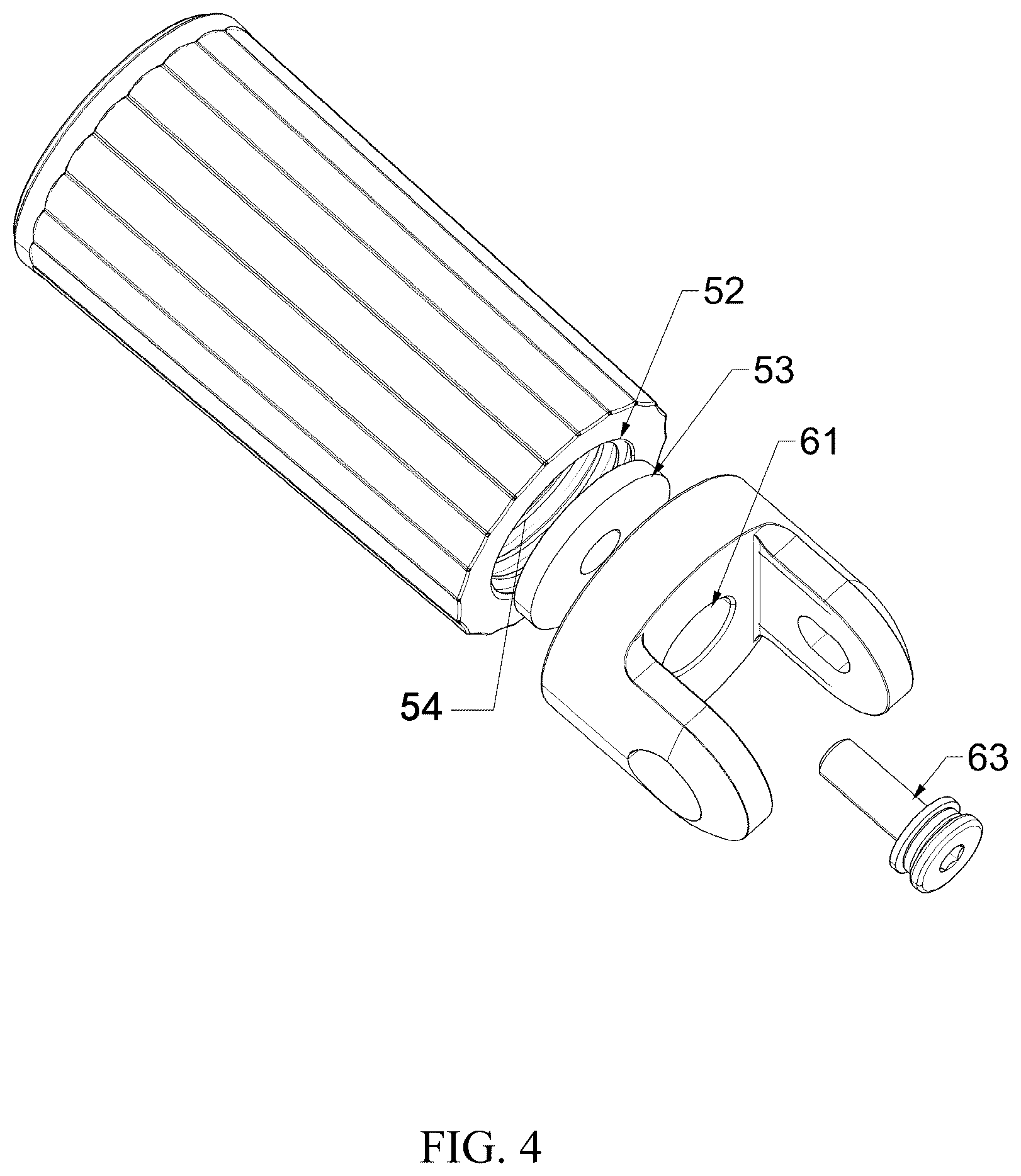 Patent US12326219 Figure 4 – Mobile device support