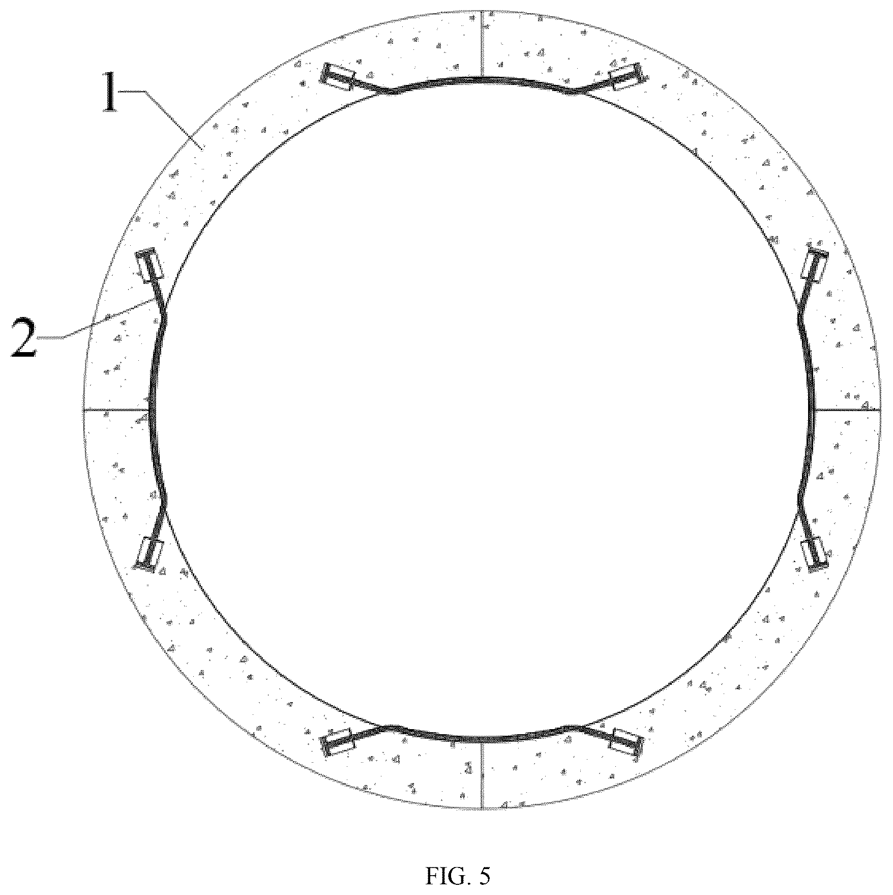 Patent US12326222 Figure 5 – Sealing structure of underground high-pressure gas storage and construction method thereof