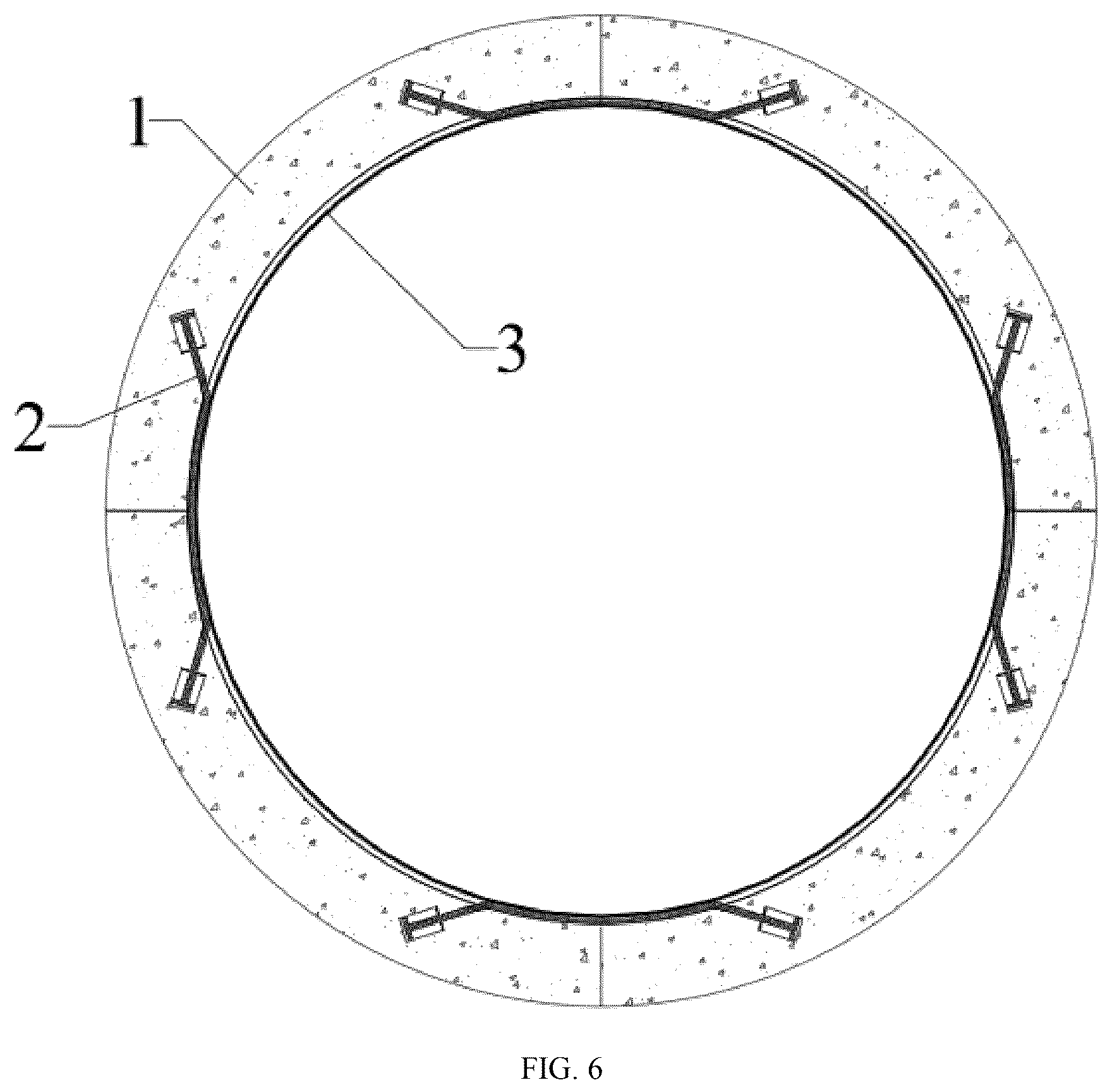 Patent US12326222 Figure 6 – Sealing structure of underground high-pressure gas storage and construction method thereof