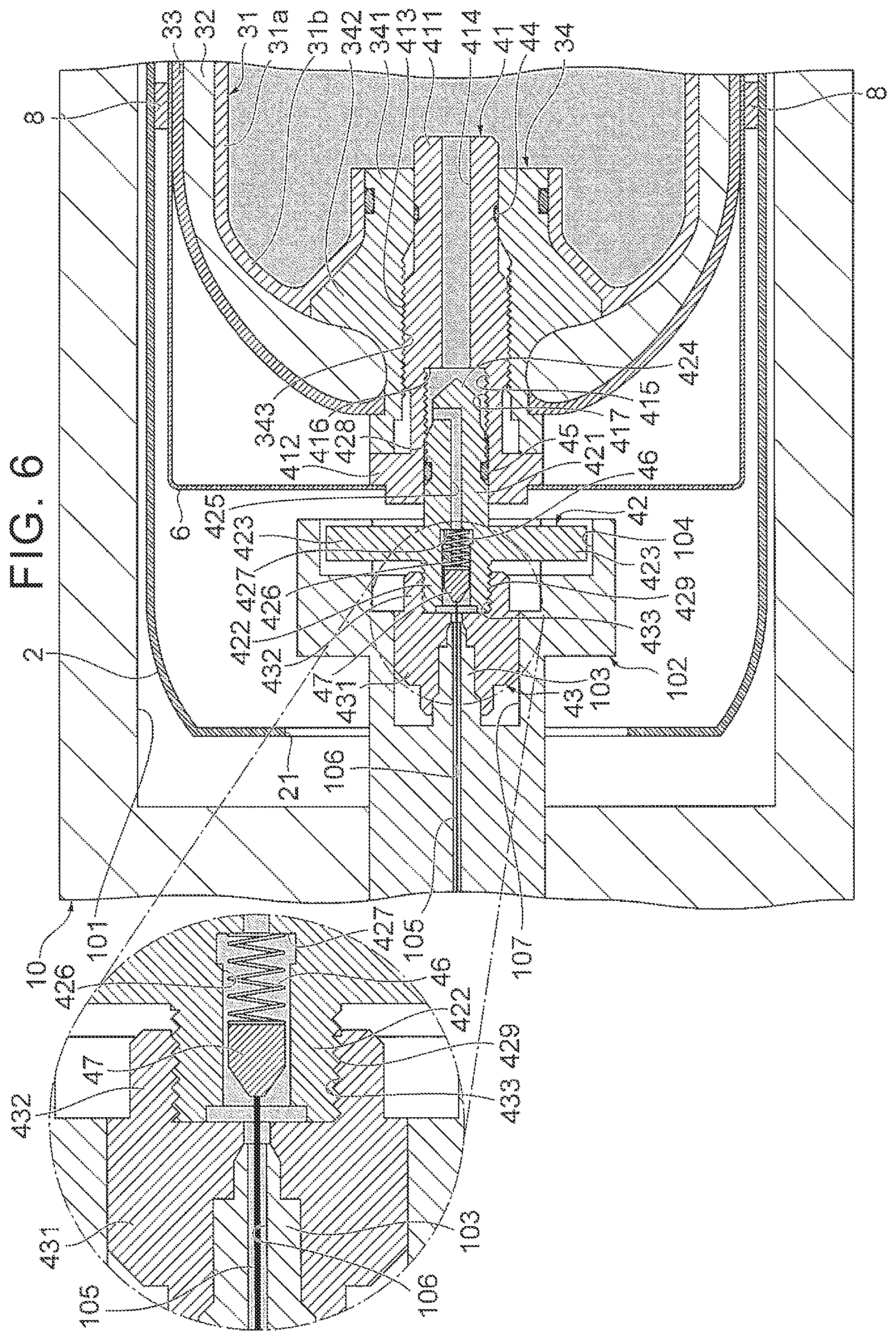 Patent US12326224 Figure 6 – High-pressure tank