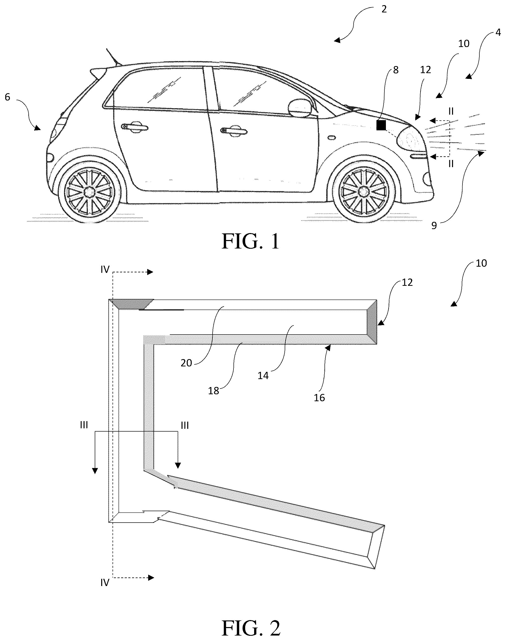 Patent US12326227 Figure 1 – Multi-color and/or patterned illuminated component including illuminated graphics