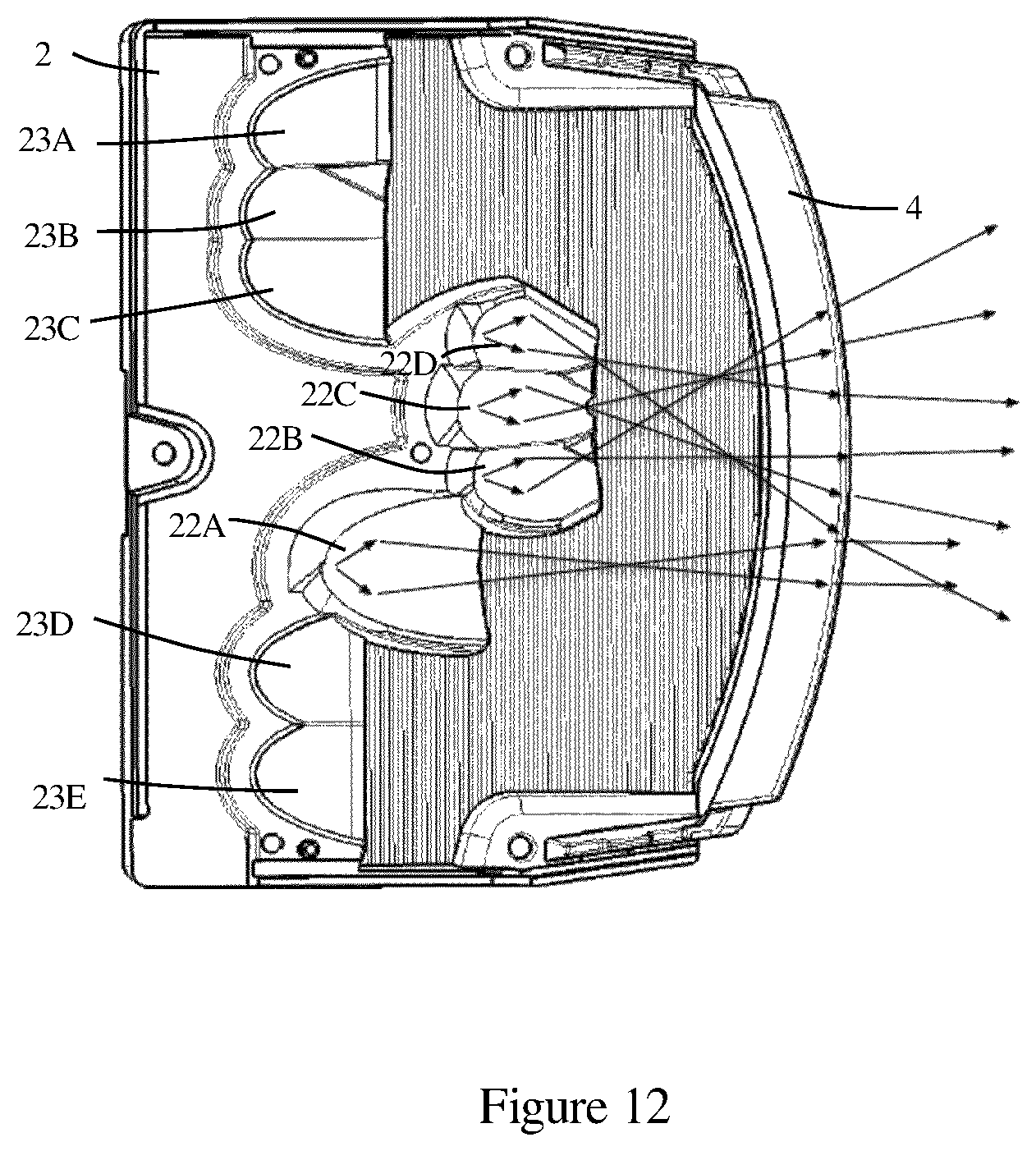 Patent US12326230 Figure 6 – Light-emitting module and vehicle