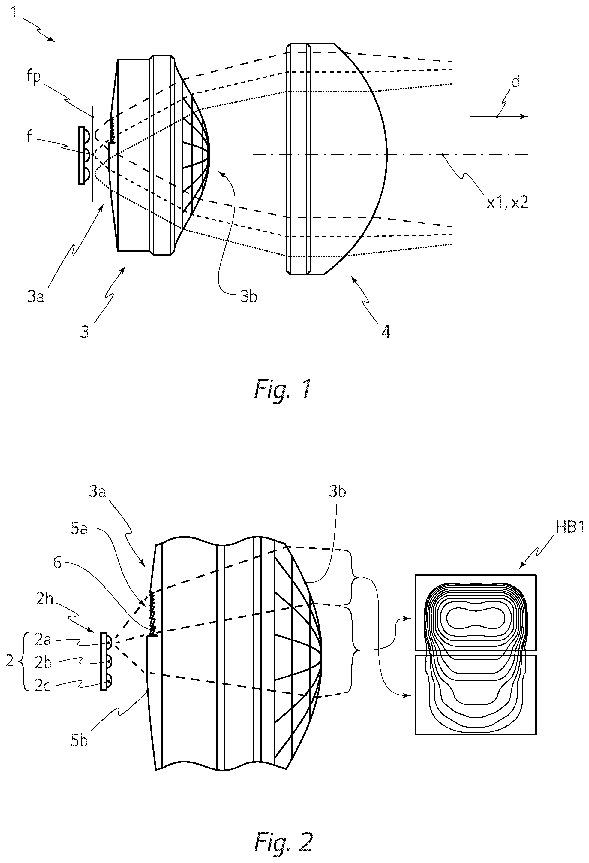 Patent US12326232 Figure 1 – Lighting device for vehicle headlamp