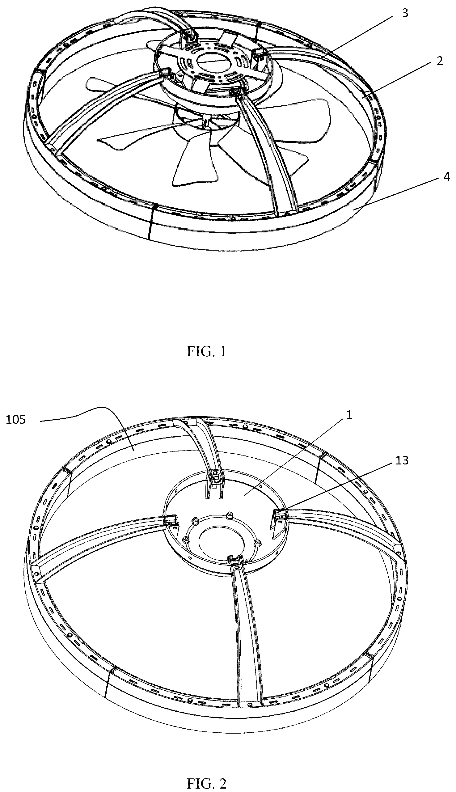 Patent US12326235 Figure 1 – Spliced lighting fixture