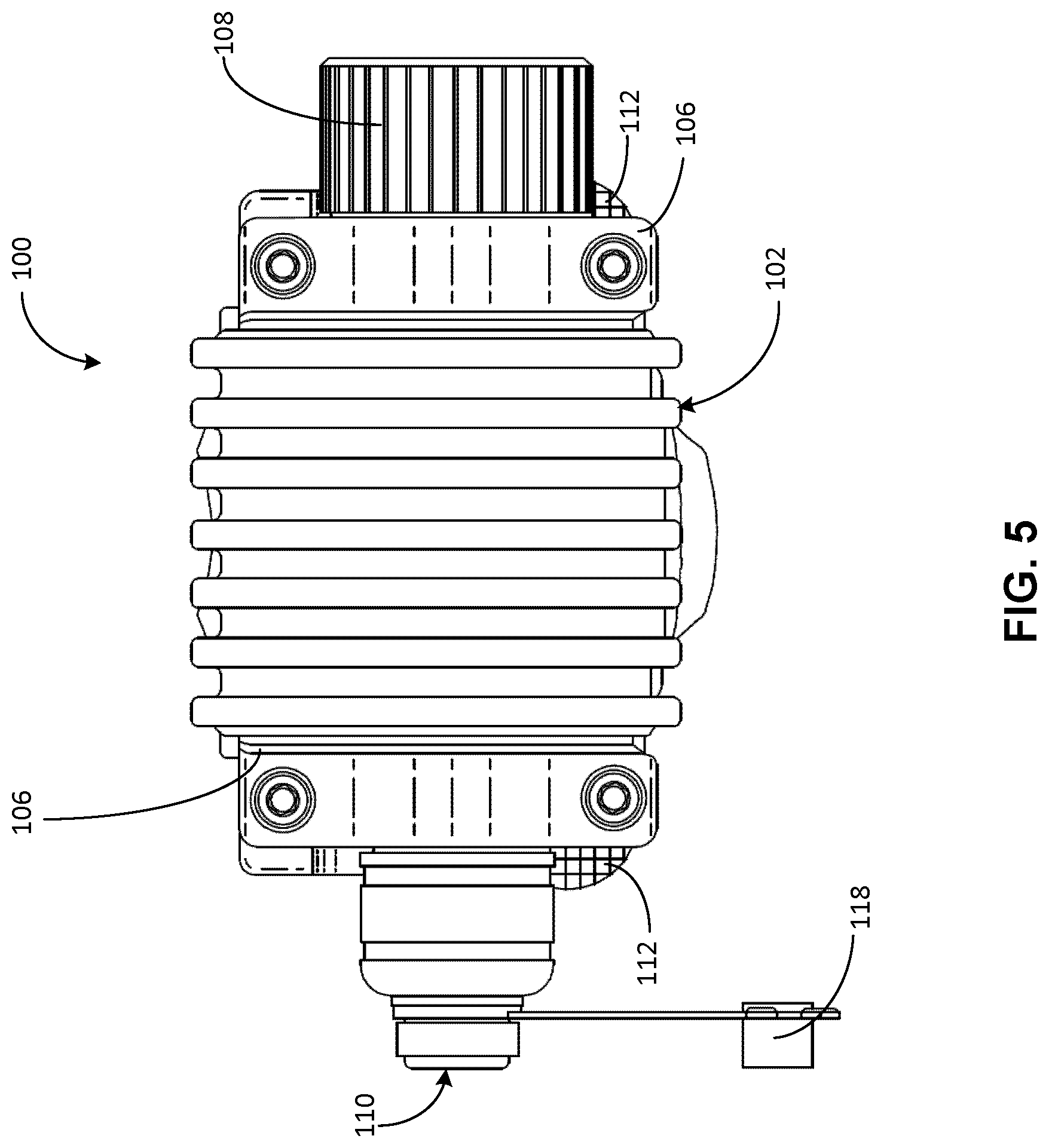 Patent US12326240 Figure 5 – Selectively attachable lighting devices and methods