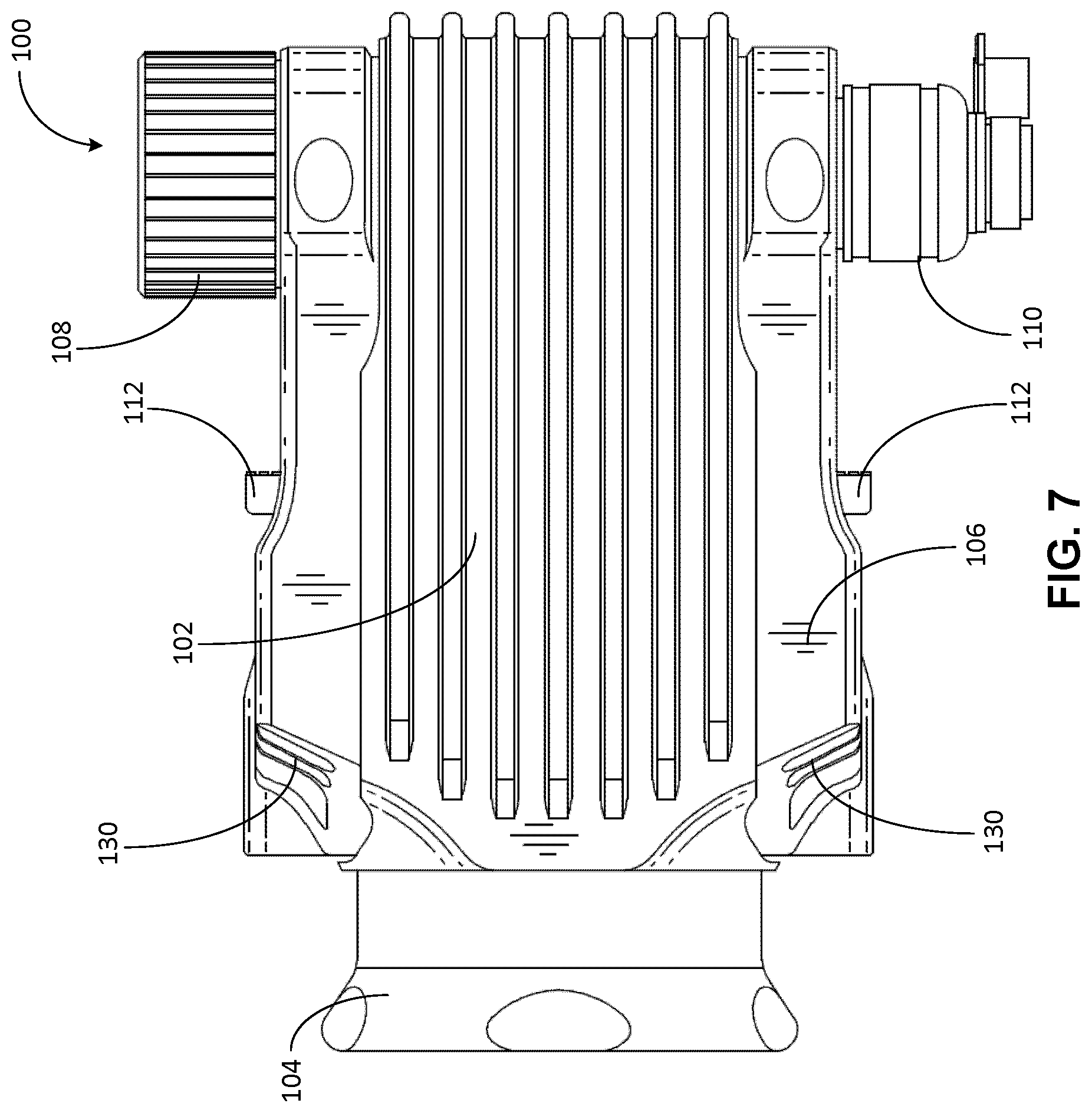 Patent US12326240 Figure 7 – Selectively attachable lighting devices and methods