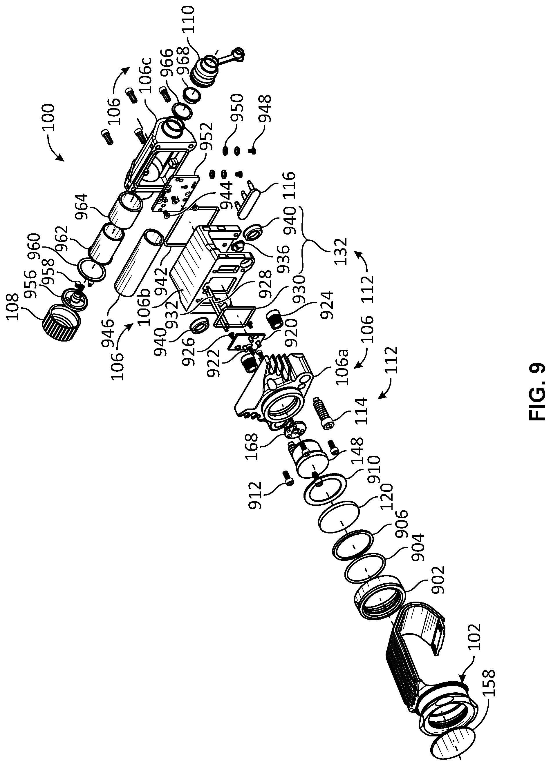Patent US12326240 Figure 9 – Selectively attachable lighting devices and methods