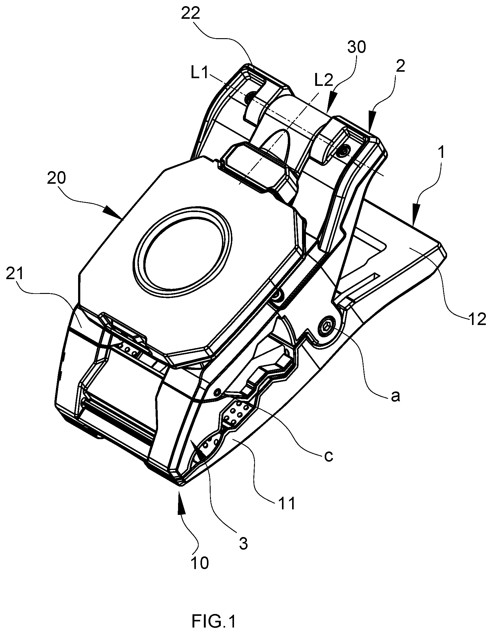Patent US12326244 Figure 1 – Clip and a lamp thereof