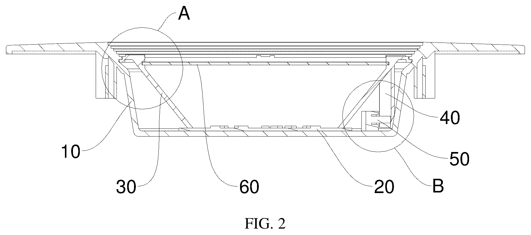 Patent US12326245 Figure 2 – Downlight with adjustable color temperature