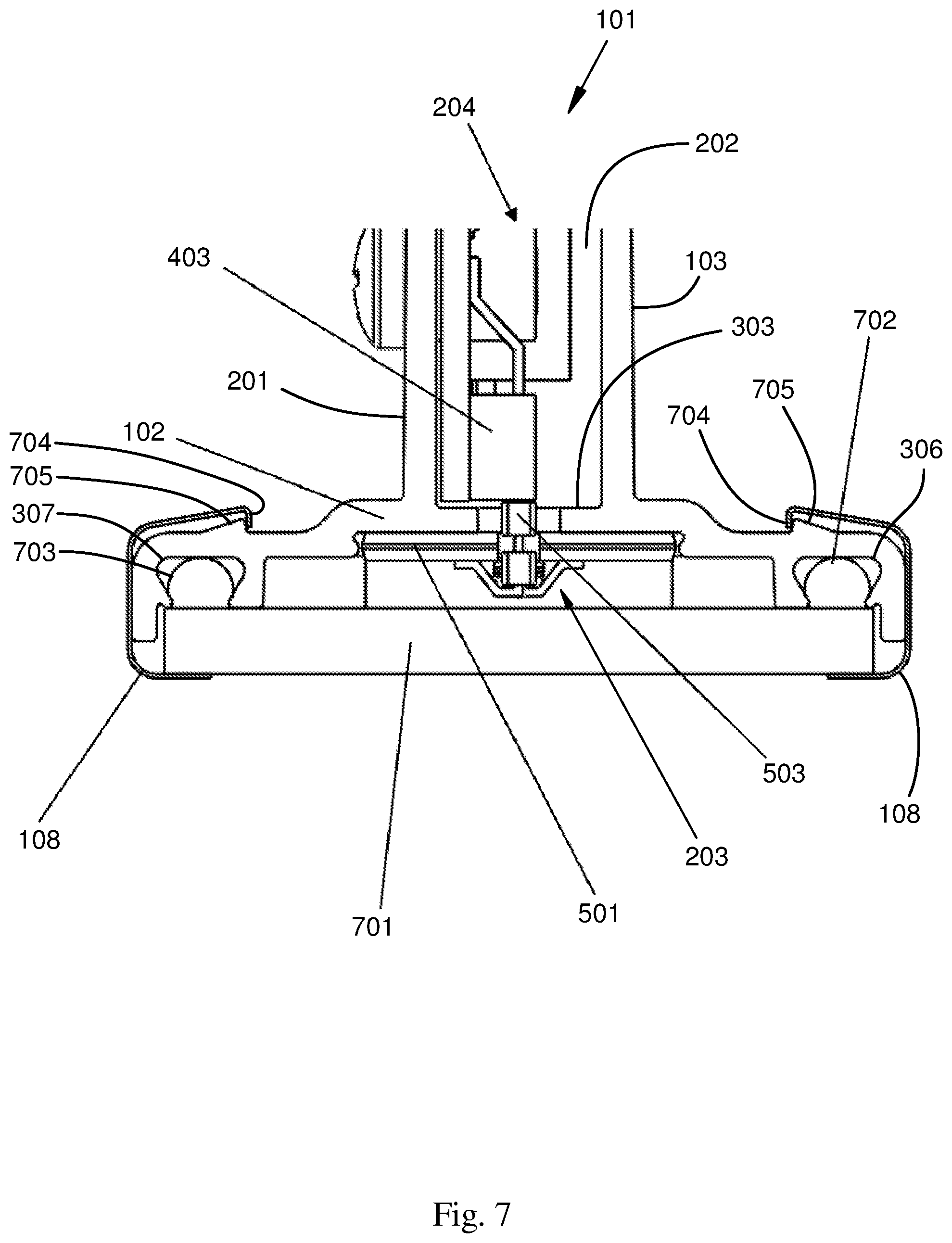 Patent US12326248 Figure 7 – Sealed linear lighting fixture
