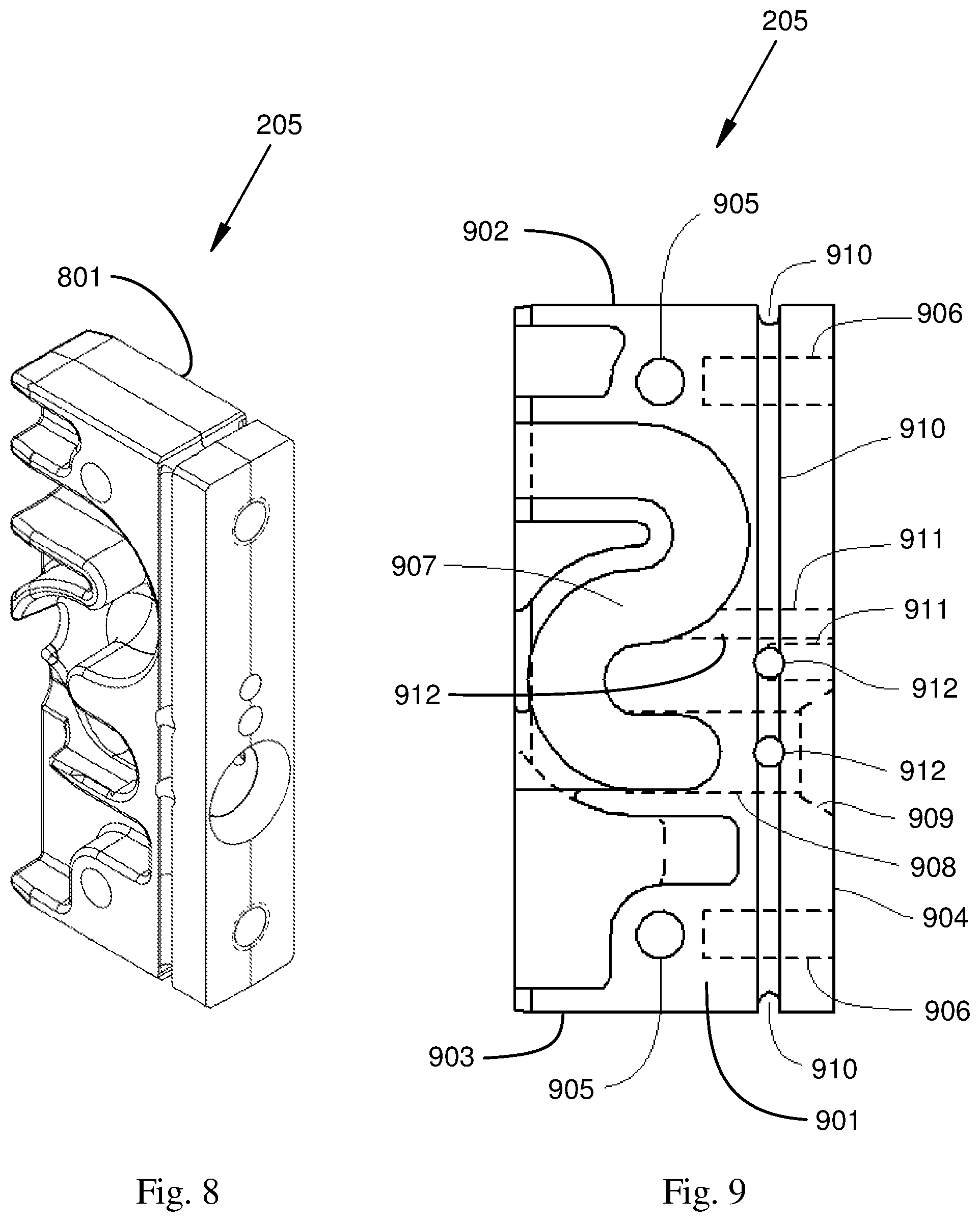 Patent US12326248 Figure 8 – Sealed linear lighting fixture