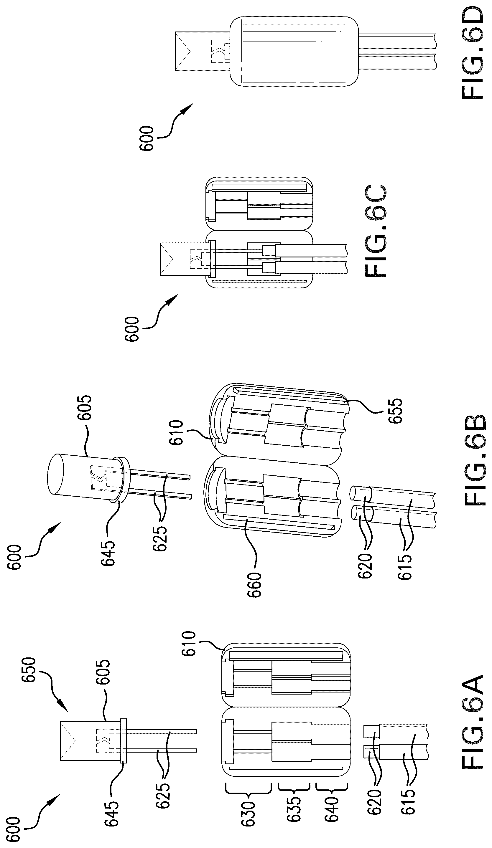 Patent US12326249 Figure 6 – Water-resistant wired electro-magnetic component capture