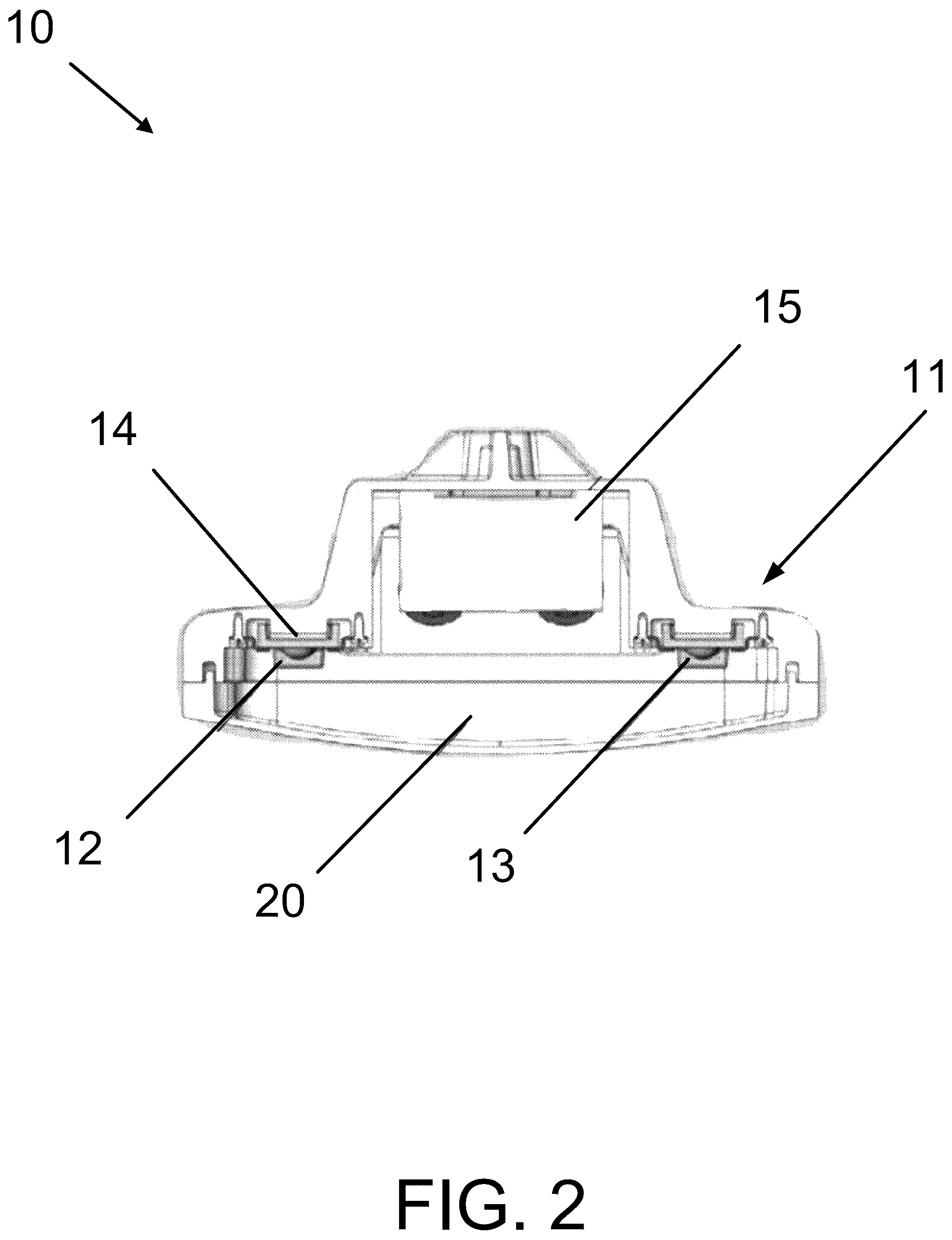 Patent US12326250 Figure 2 – Thermally managed hazardous location LED light fixture, assembly and methods without utilizing heat sinks