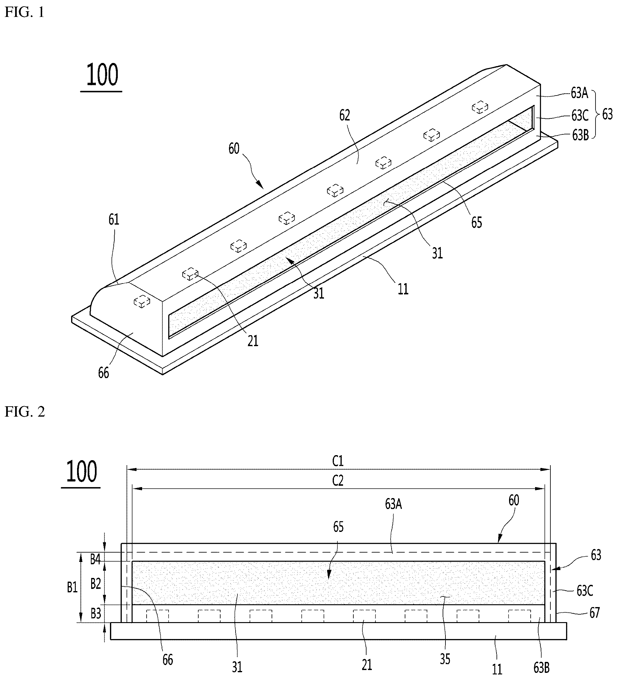 Patent US12326251 Figure 1 – Lighting module and lighting device comprising same