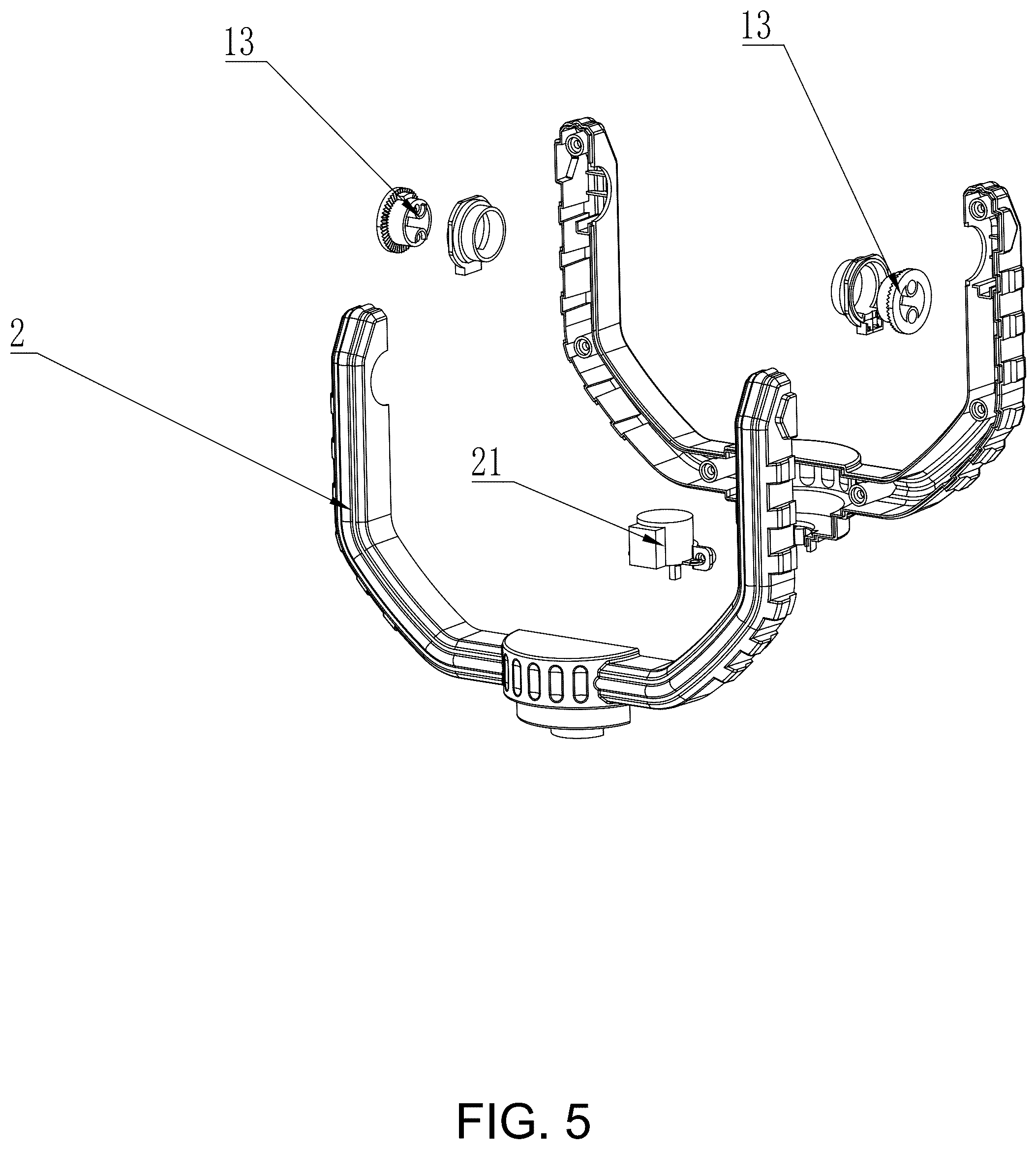 Patent US12326252 Figure 5 – Camping fan telescopic lamp