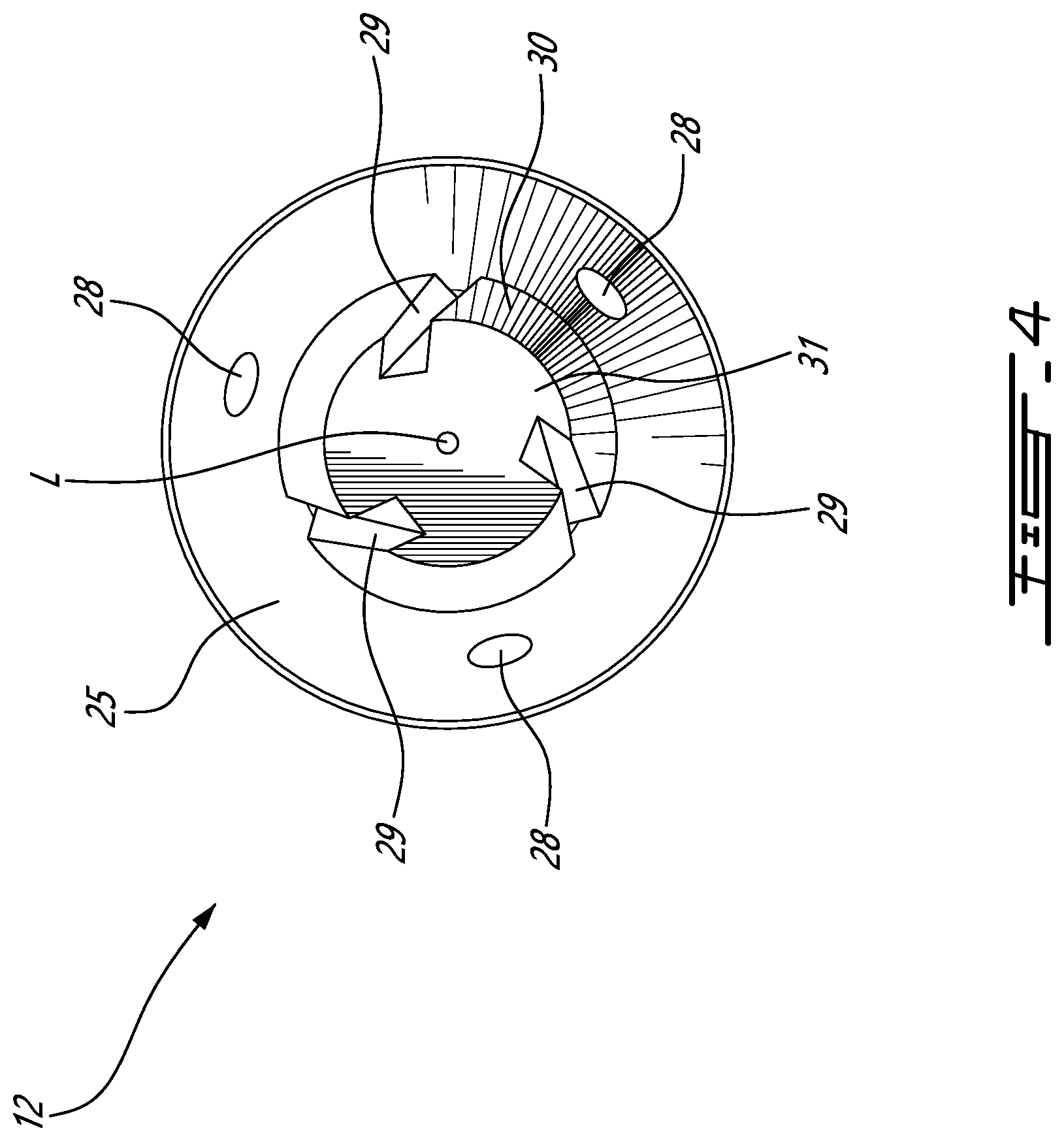 Patent US12326259 Figure 4 – Fuel swirler for pressure fuel nozzles