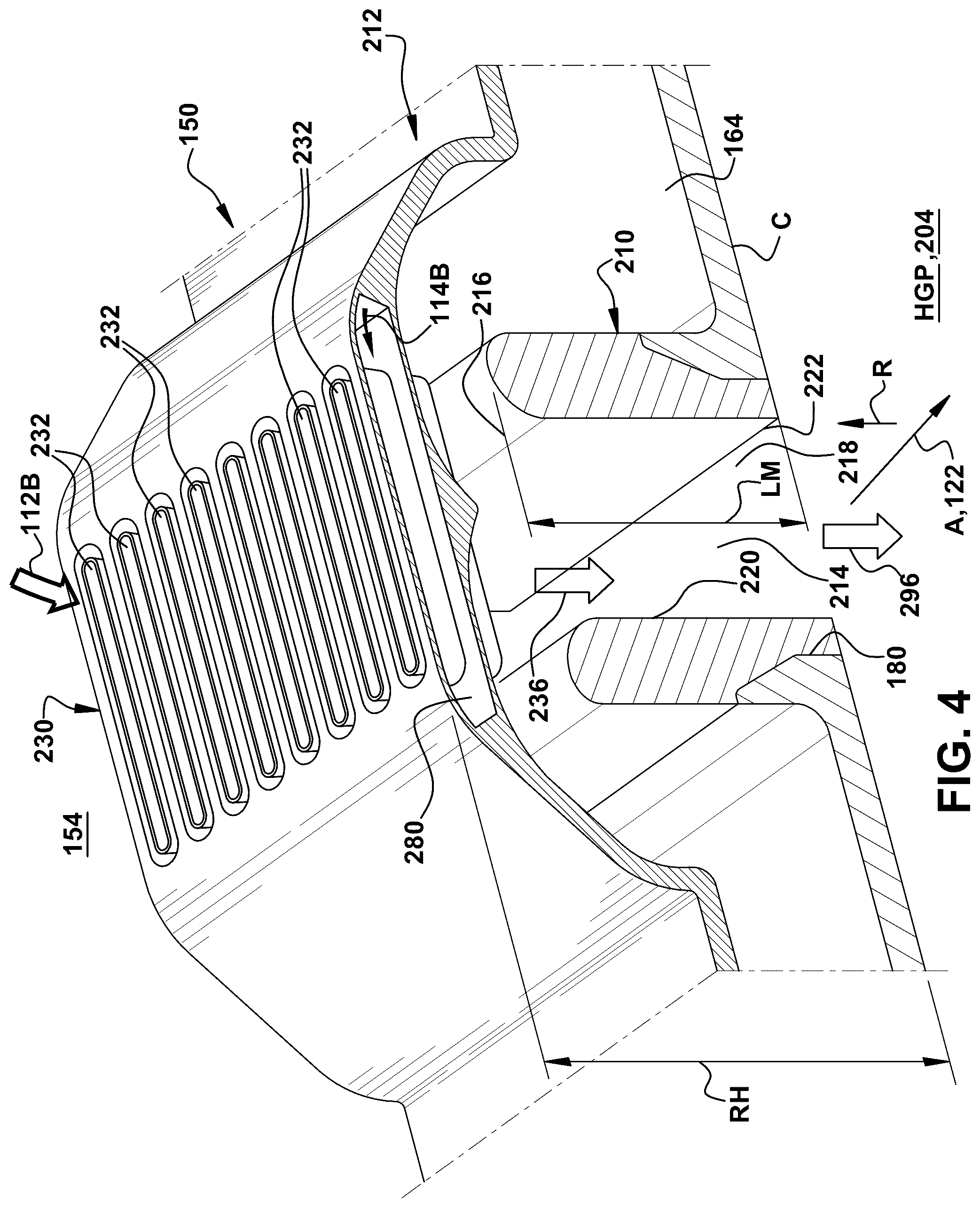 Patent US12326260 Figure 4 – Axial fuel stage injector creating air curtain