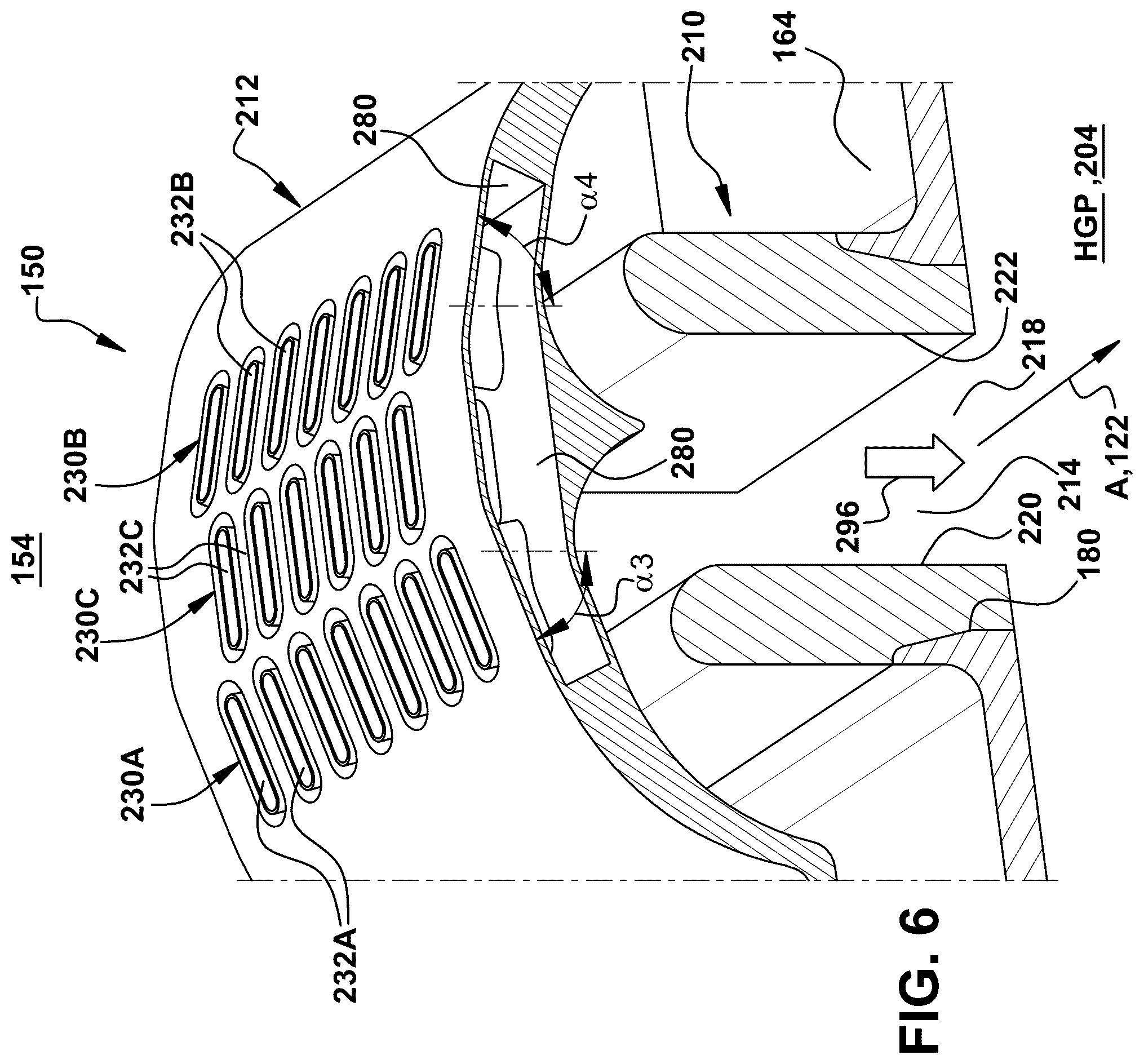 Patent US12326260 Figure 6 – Axial fuel stage injector creating air curtain