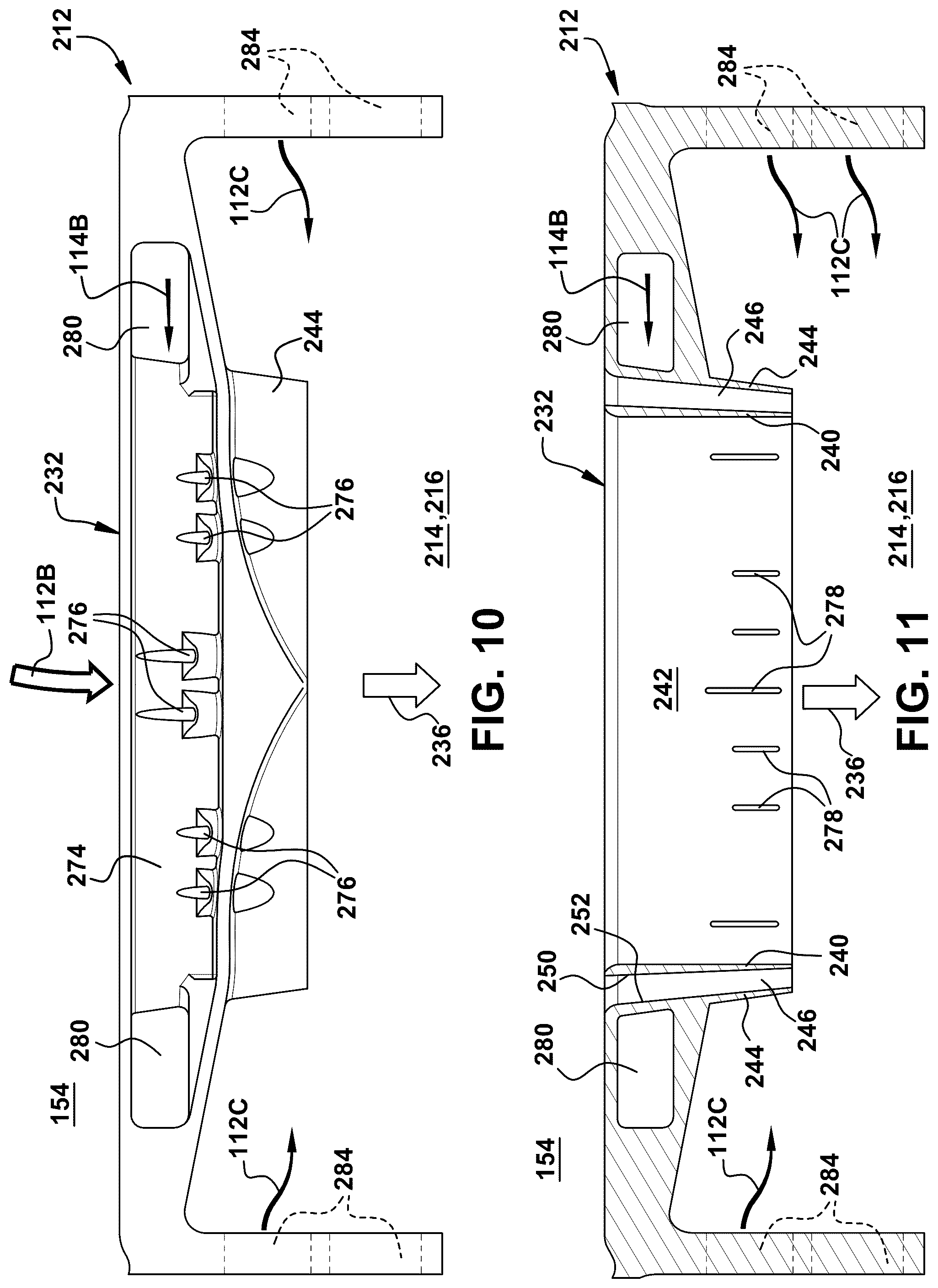 Patent US12326260 Figure 10 – Axial fuel stage injector creating air curtain