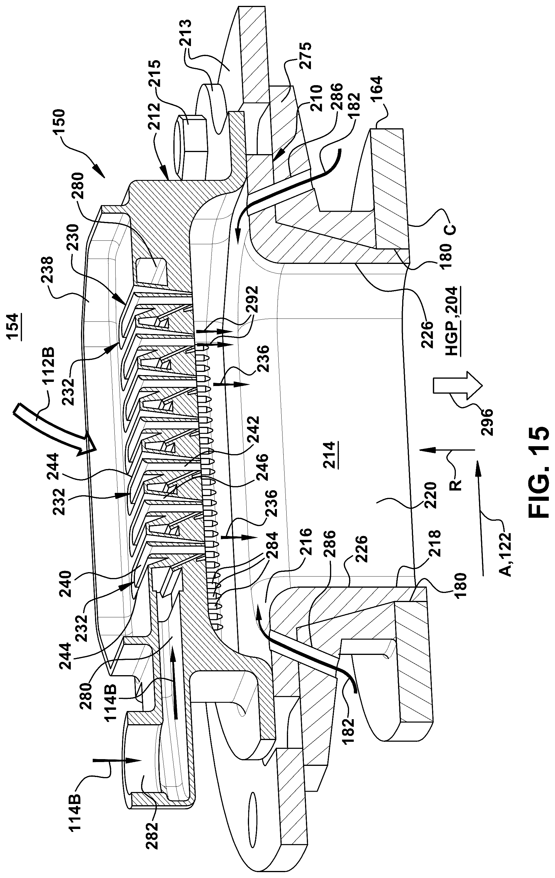Patent US12326260 Figure 18 – Axial fuel stage injector creating air curtain